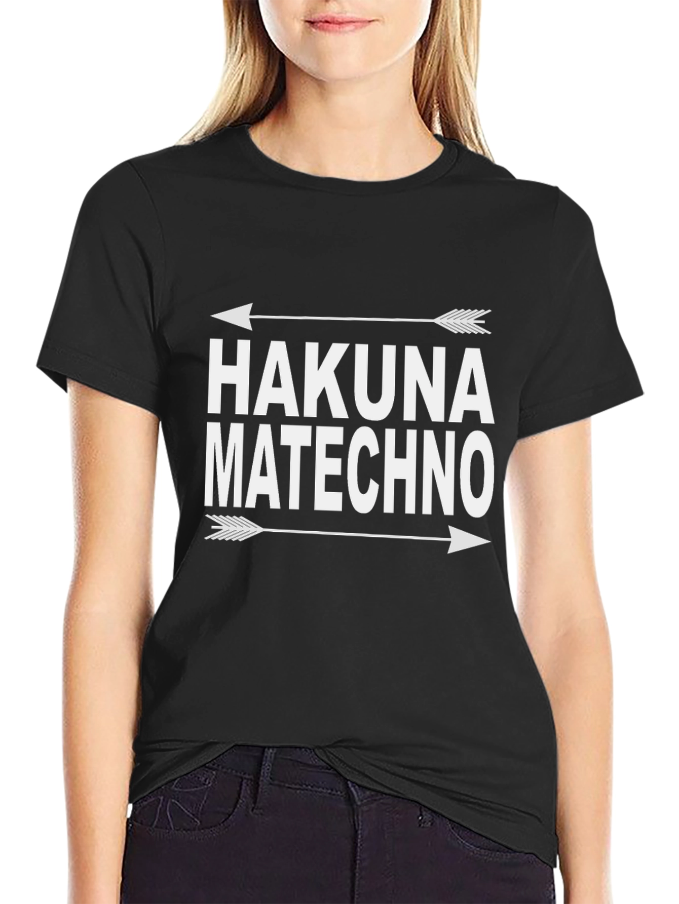 Hakuna Matechno Arrow Graphic T-Shirt