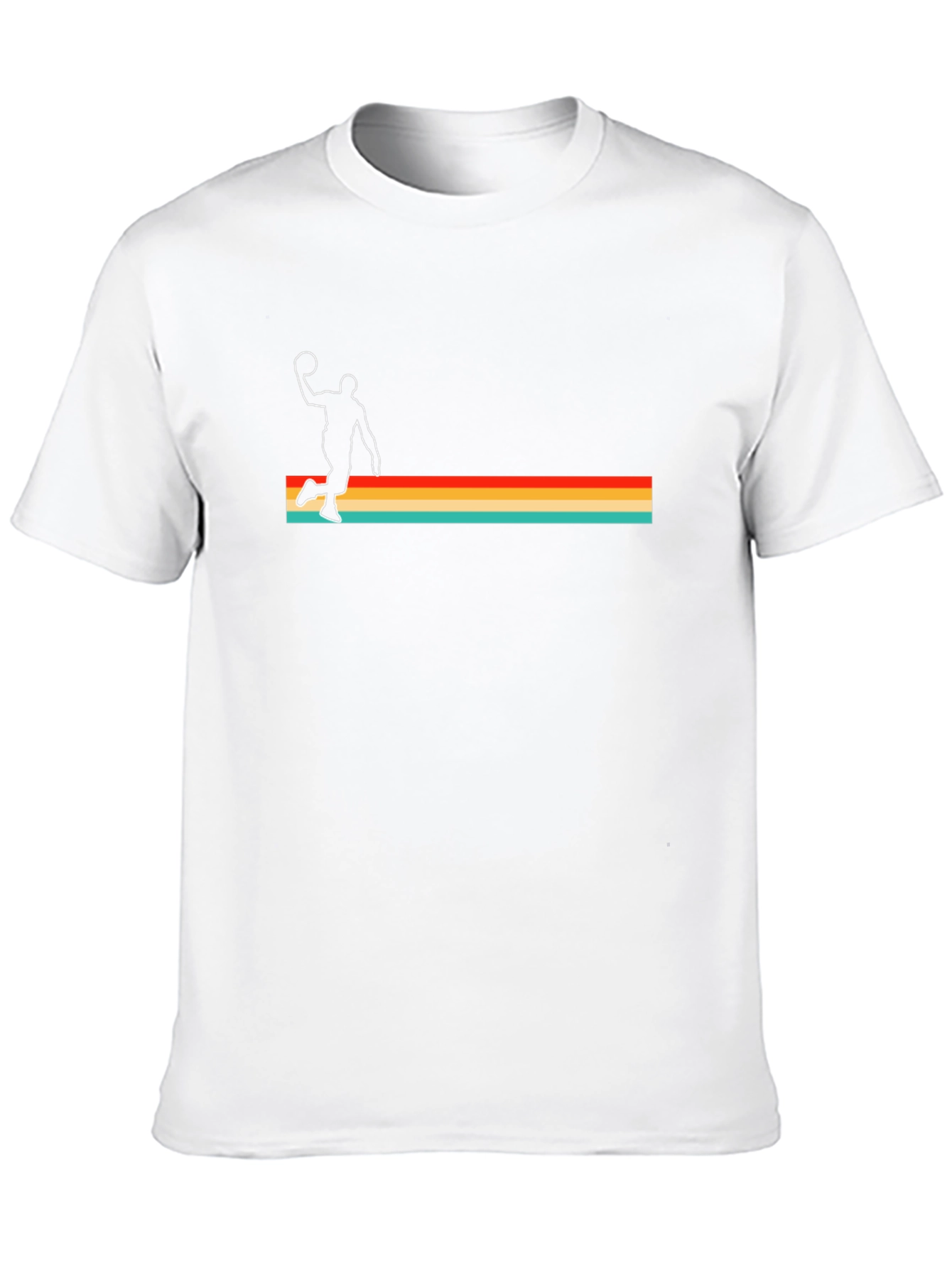 Retro Basketball Graphic Tee - Black