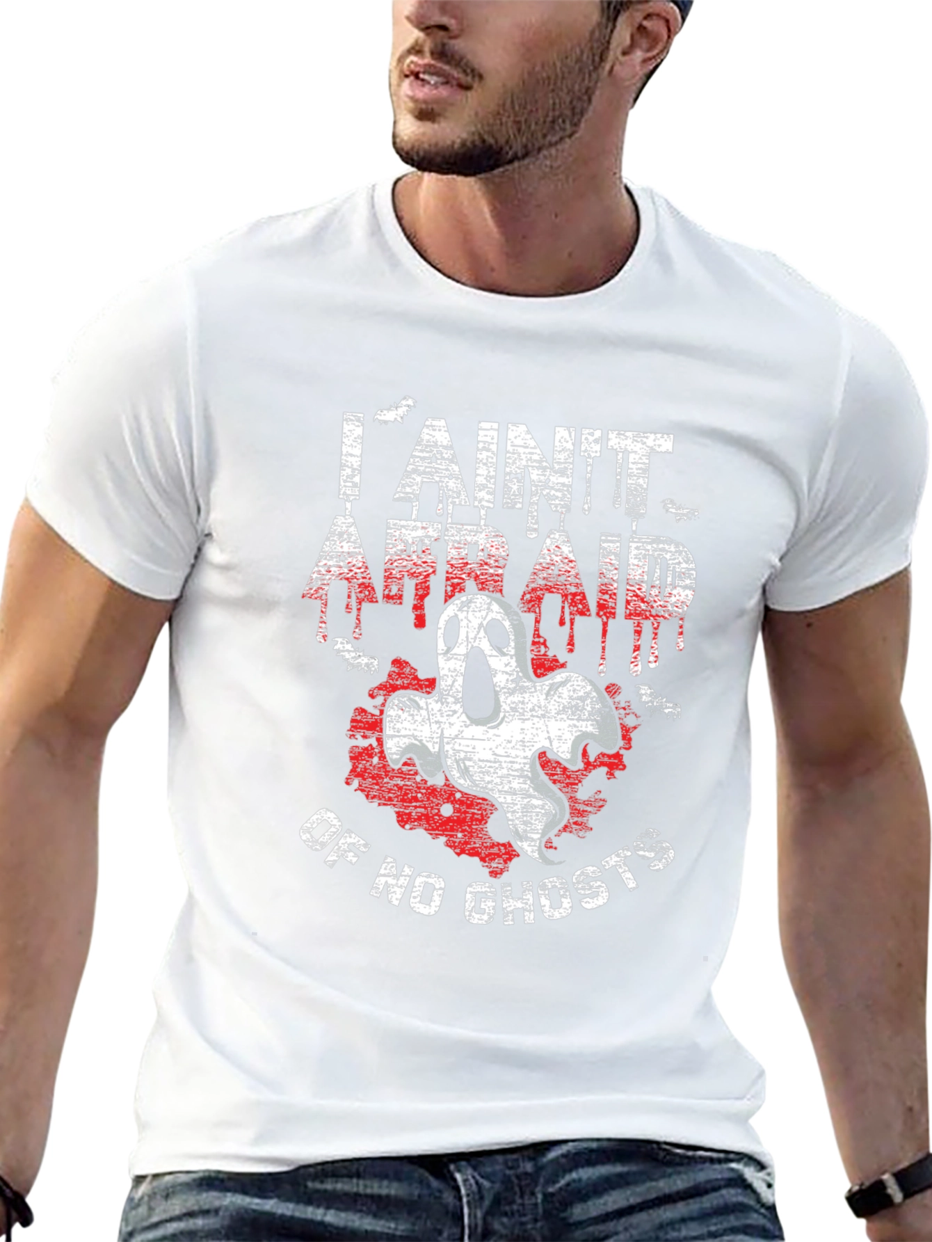 I Aint Afraid of No Ghosts Black T-Shirt