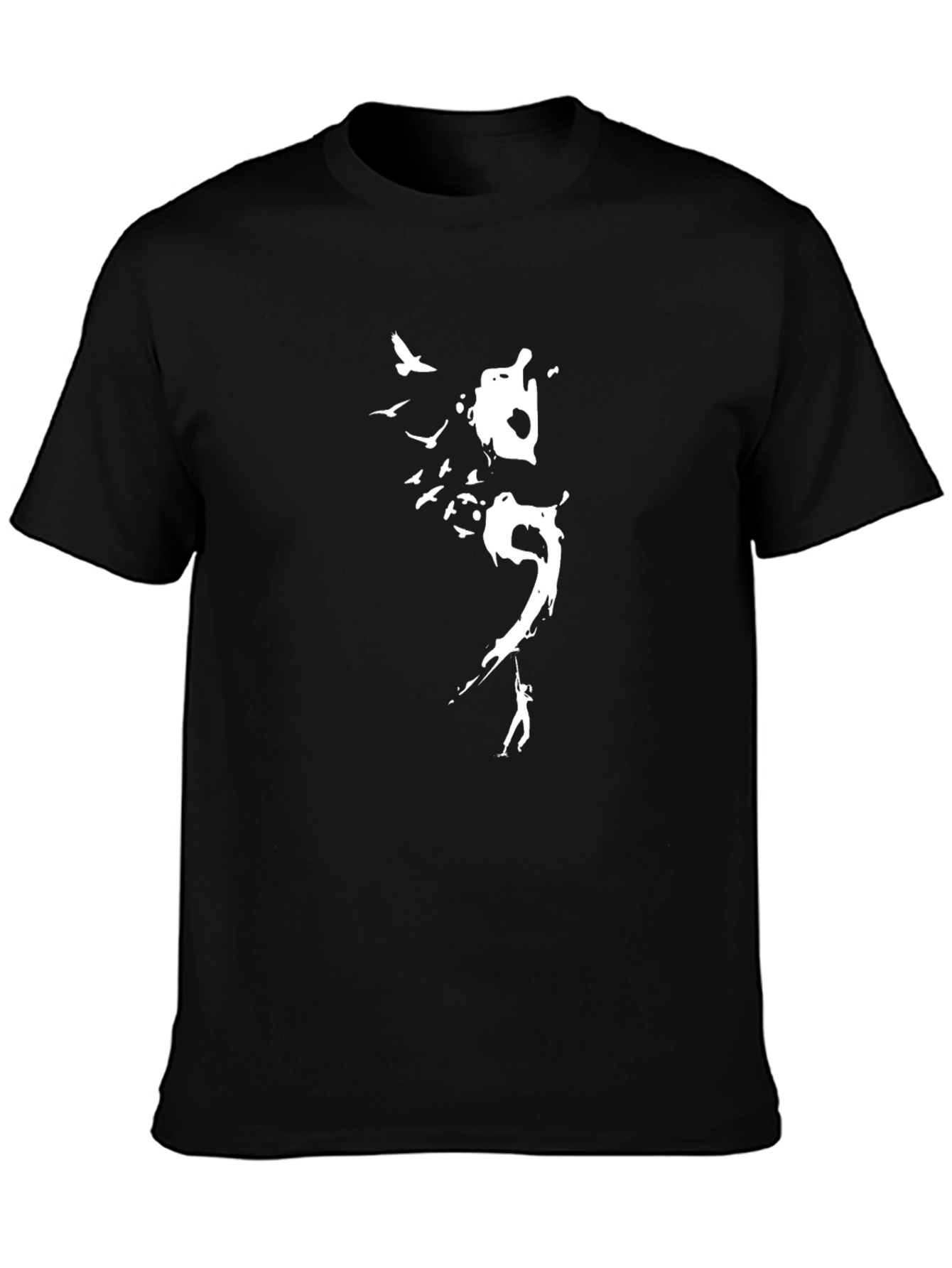 Abstract Art Black T-Shirt