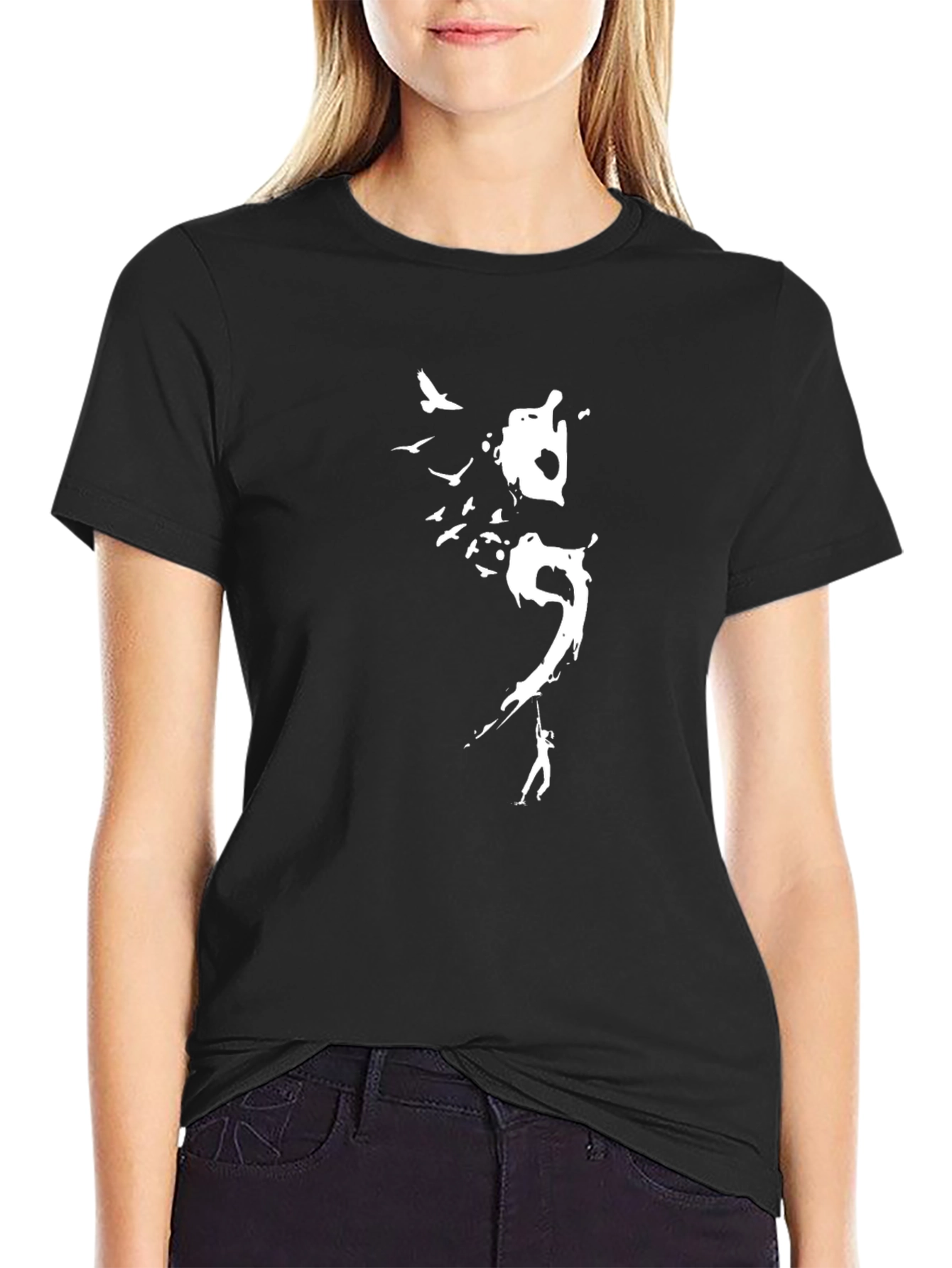 Abstract Art Black T-Shirt
