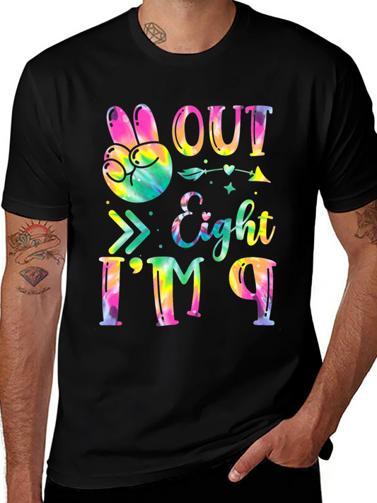 Peace Out Eight T-Shirt - Kids Birthday Party Tee