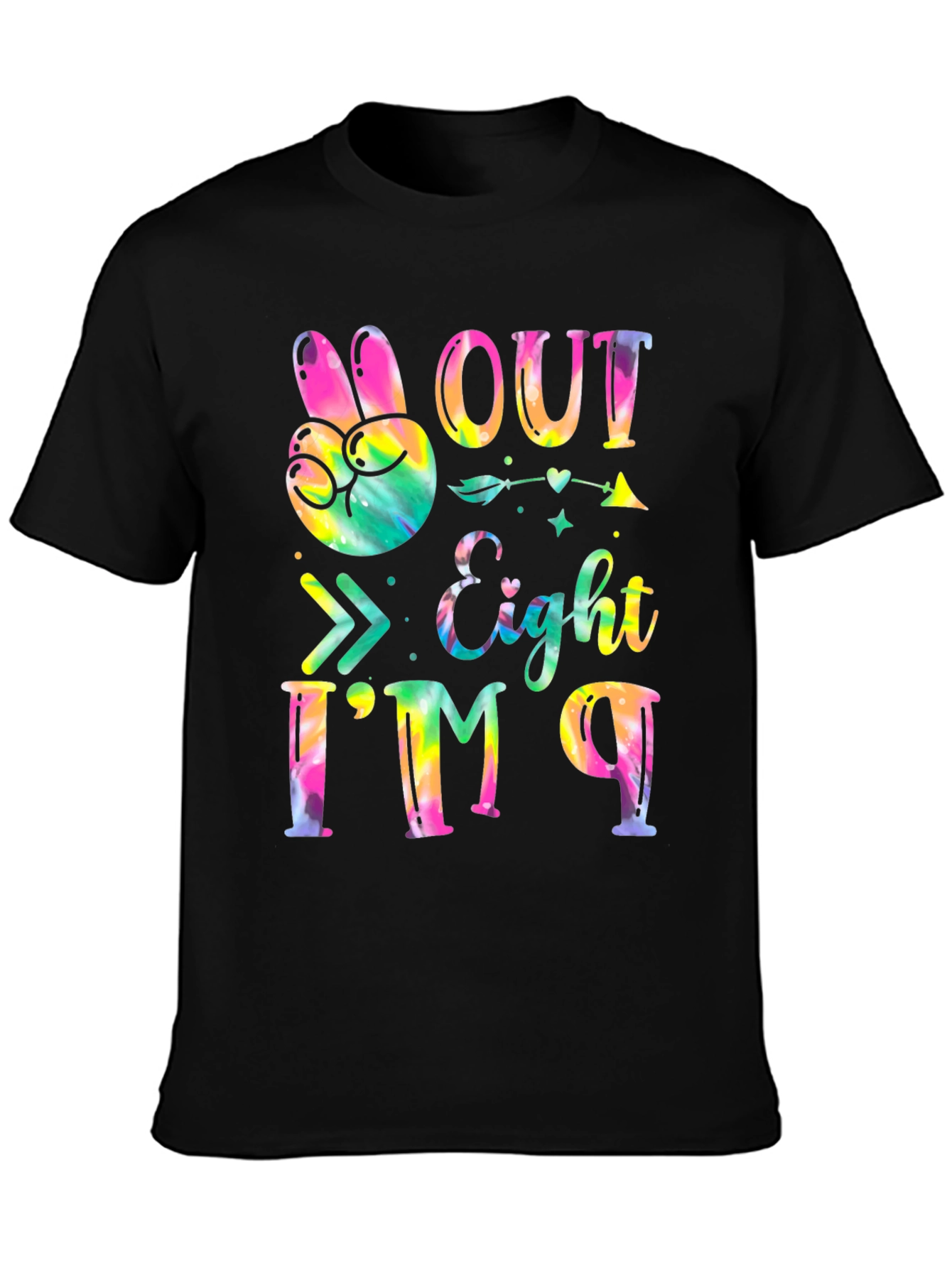 Peace Out Eight T-Shirt - Kids Birthday Party Tee