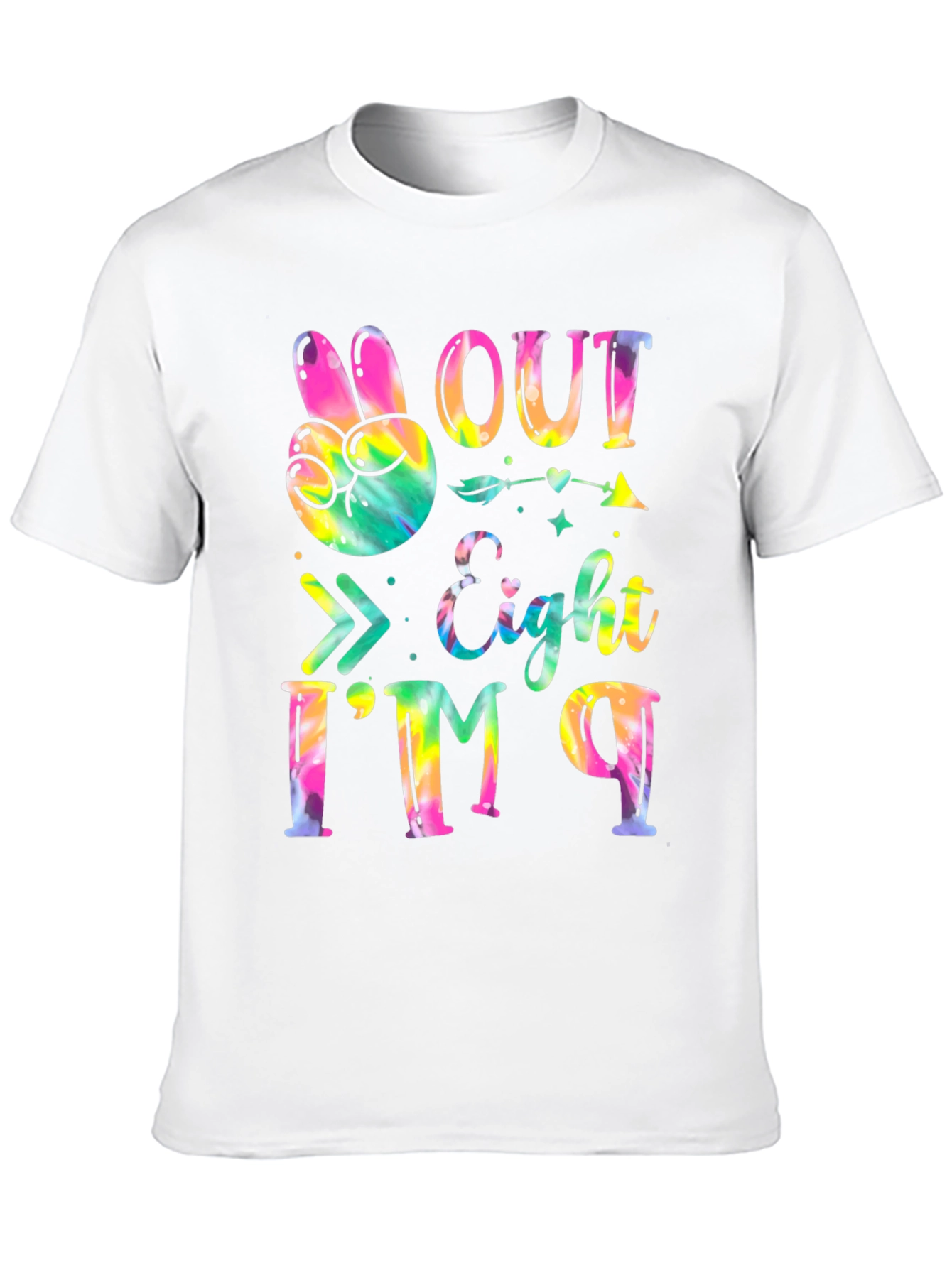 Peace Out Eight T-Shirt - Kids Birthday Party Tee