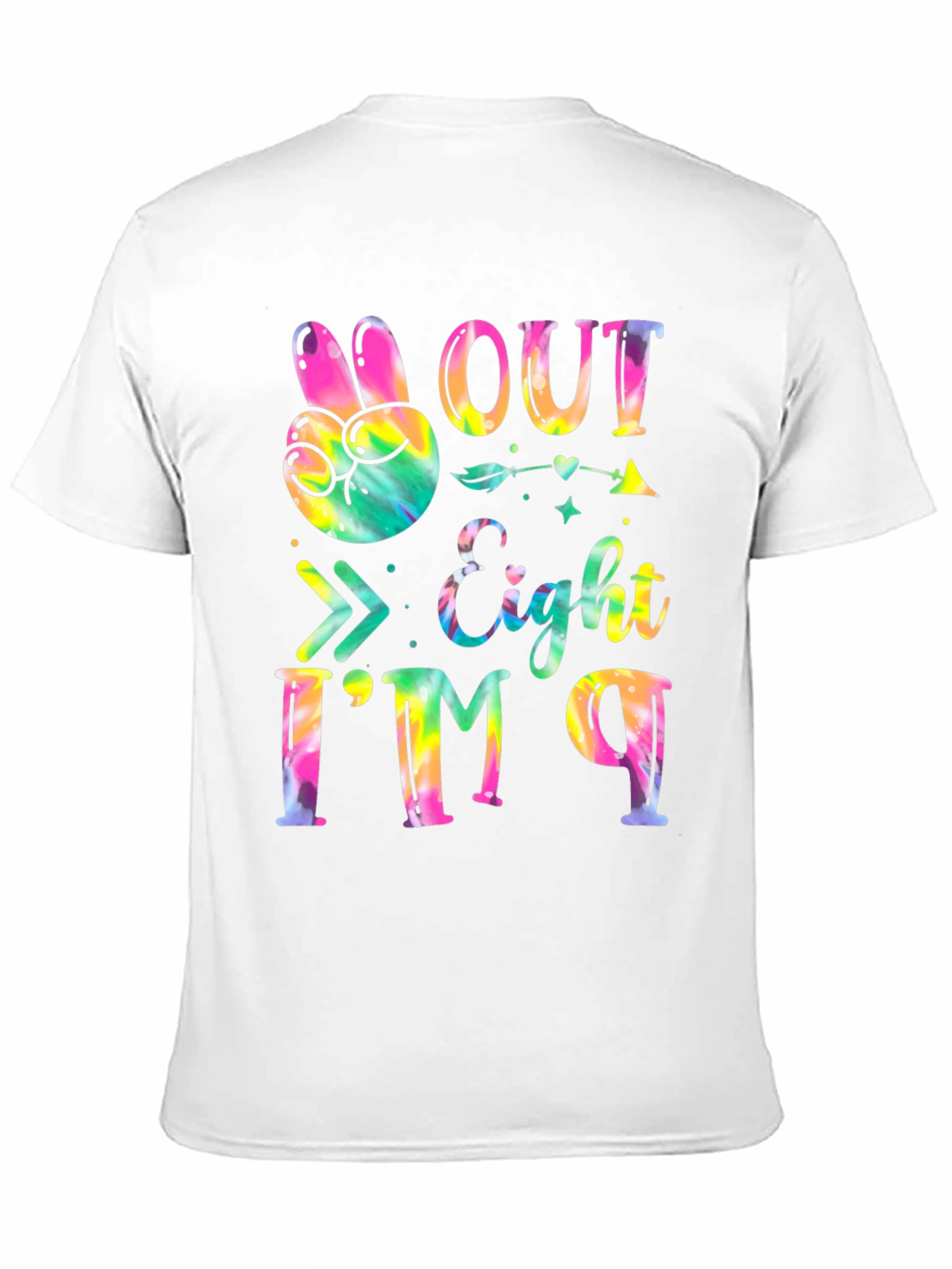 Peace Out Eight T-Shirt - Kids Birthday Party Tee