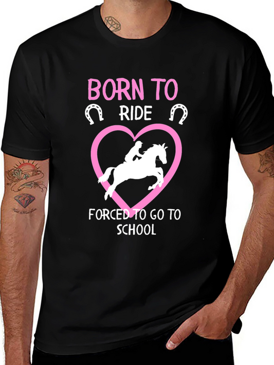 Born to Ride Horse Graphic T-Shirt