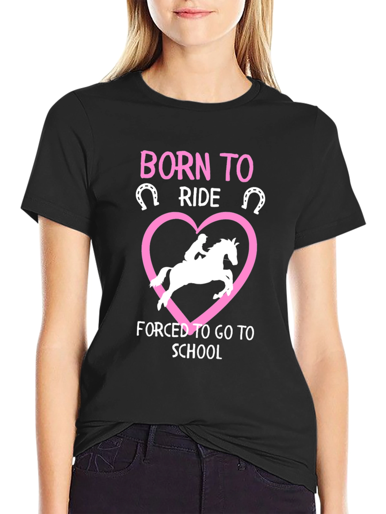 Born to Ride Horse Graphic T-Shirt