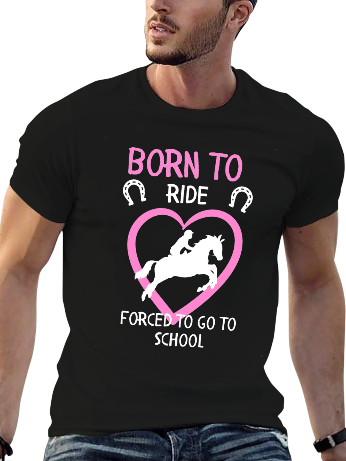 Born to Ride Horse Graphic T-Shirt