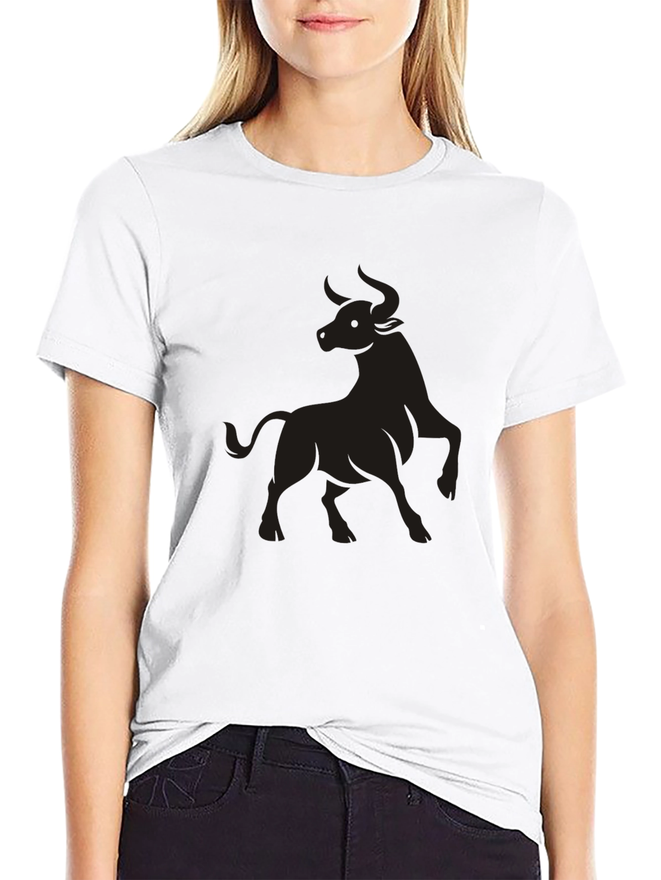 Black Bull Graphic Tee - Stylish Mens T-Shirt