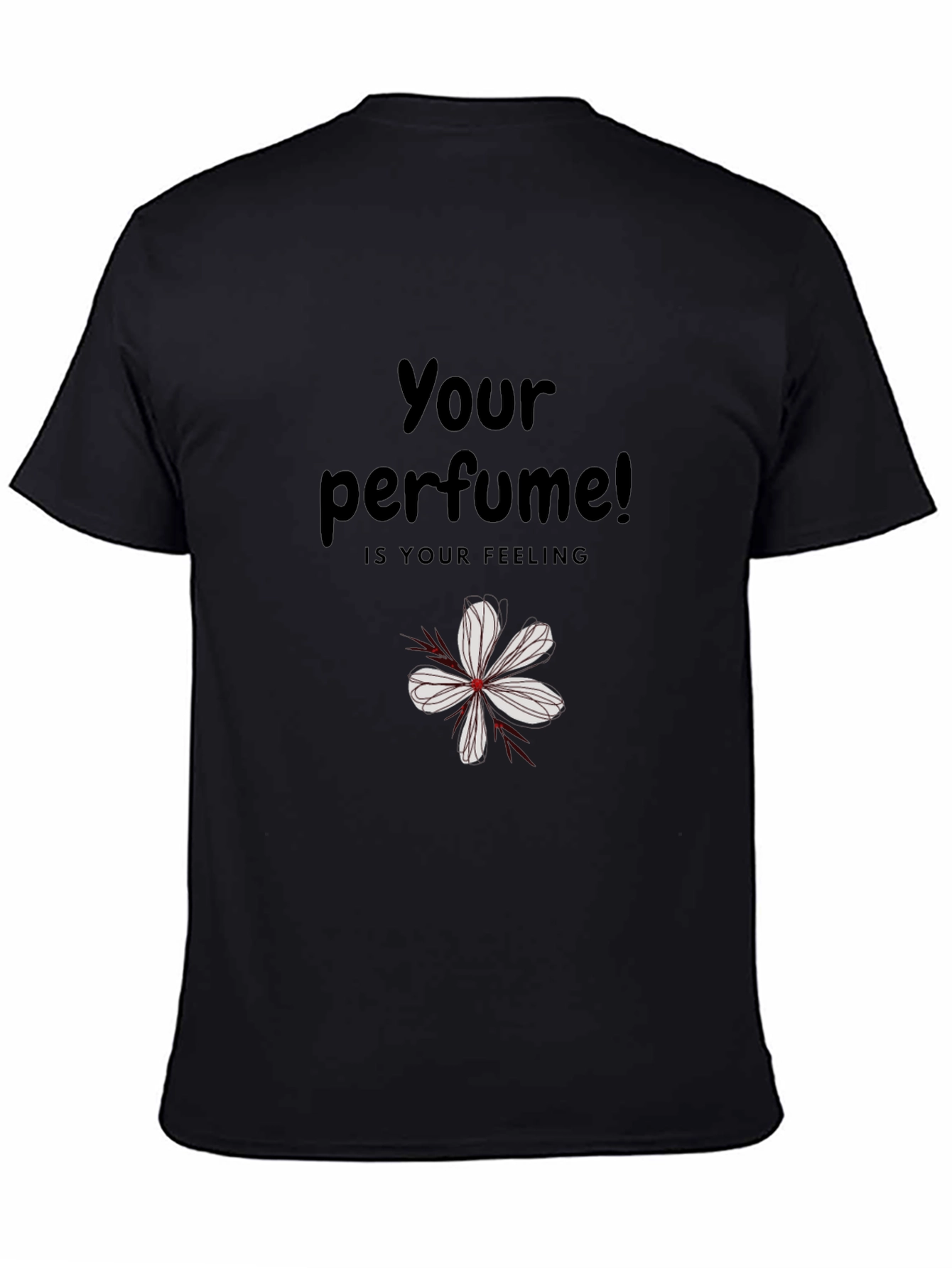 Your Perfume Feeling Black Graphic Tee