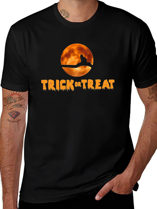 Halloween Trick or Treat Cat T-Shirt