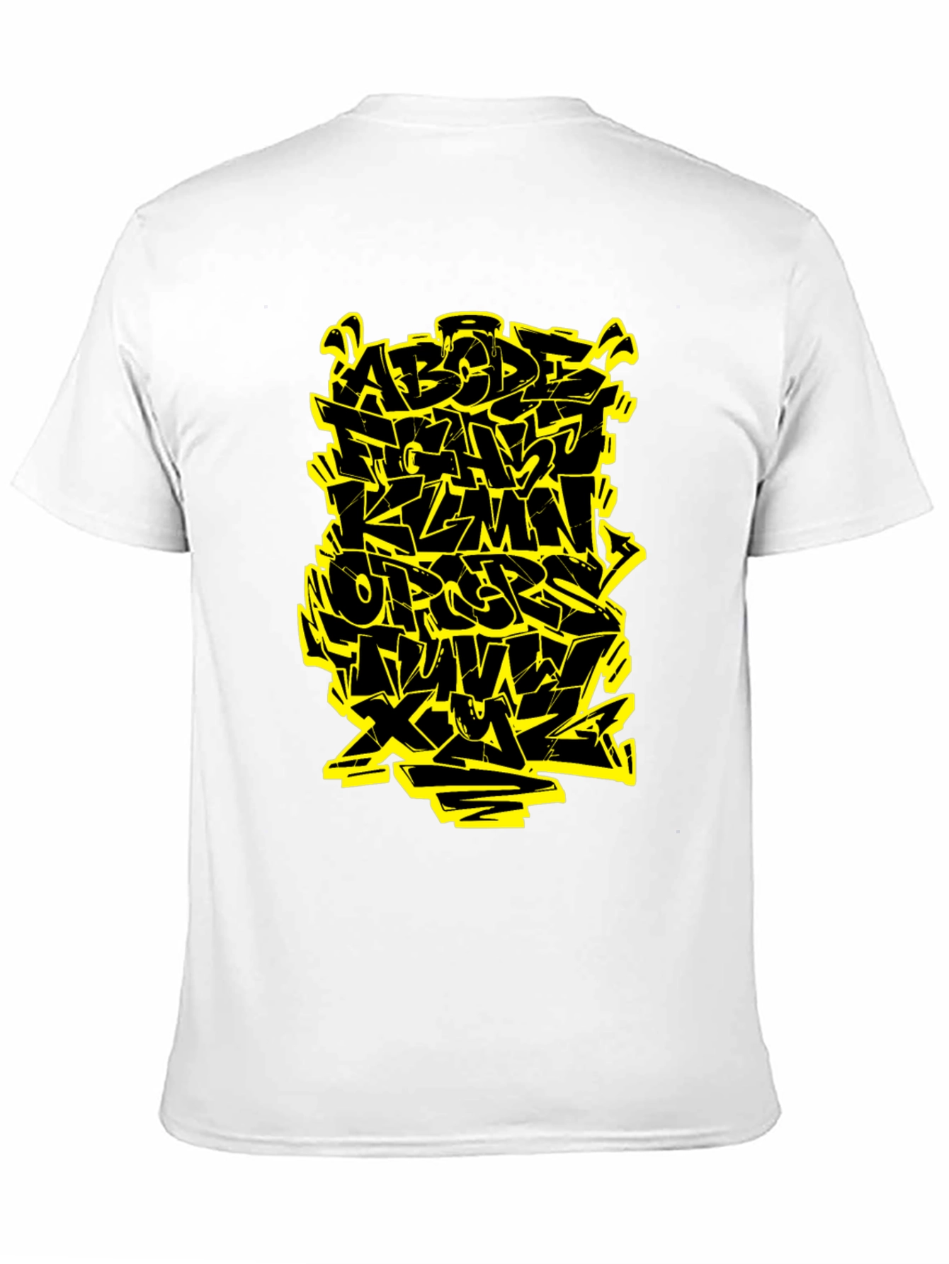 Graffiti Alphabet Black T-Shirt