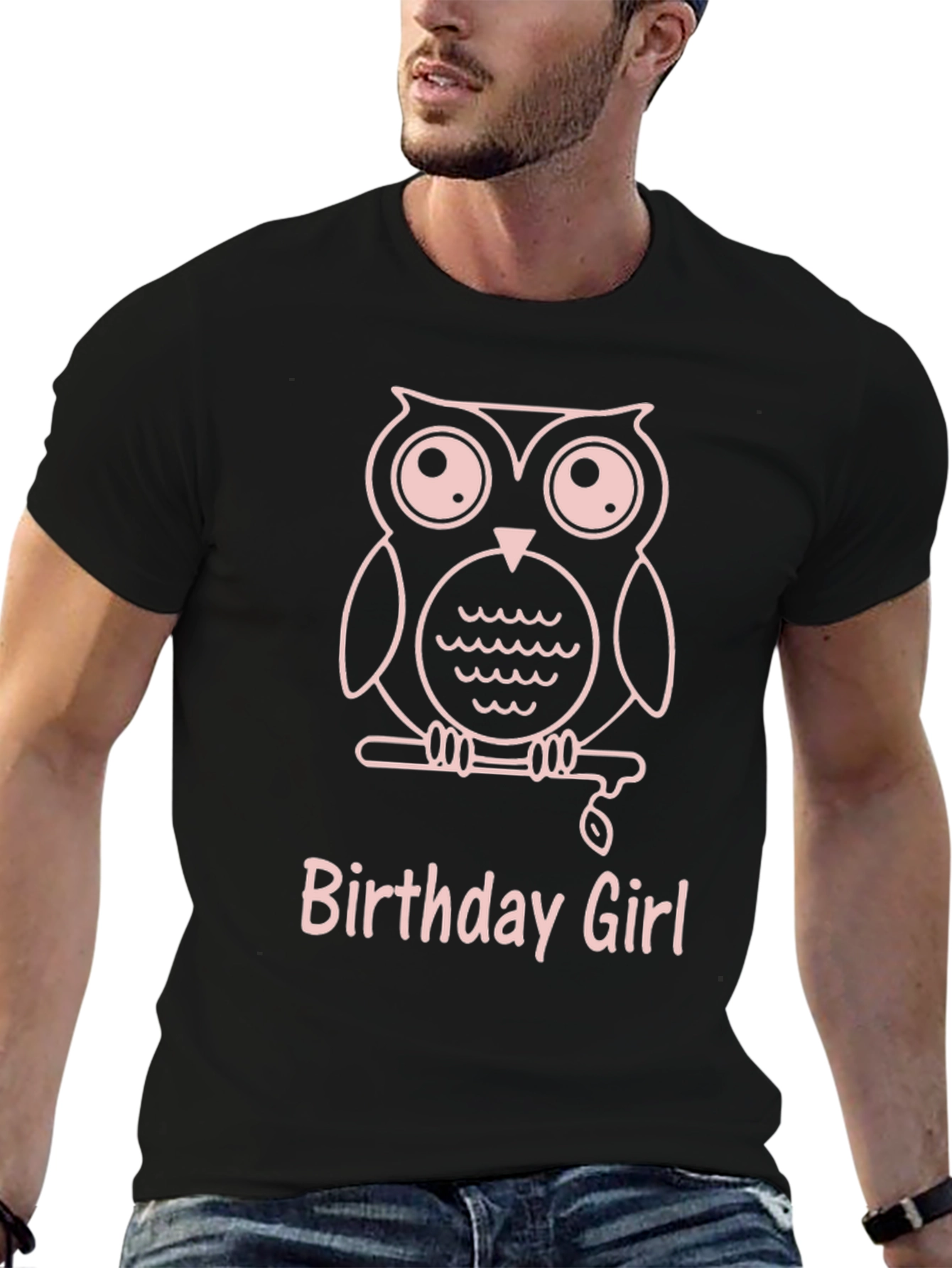 Birthday Girl Owl Graphic Tee - Cute & Fun!