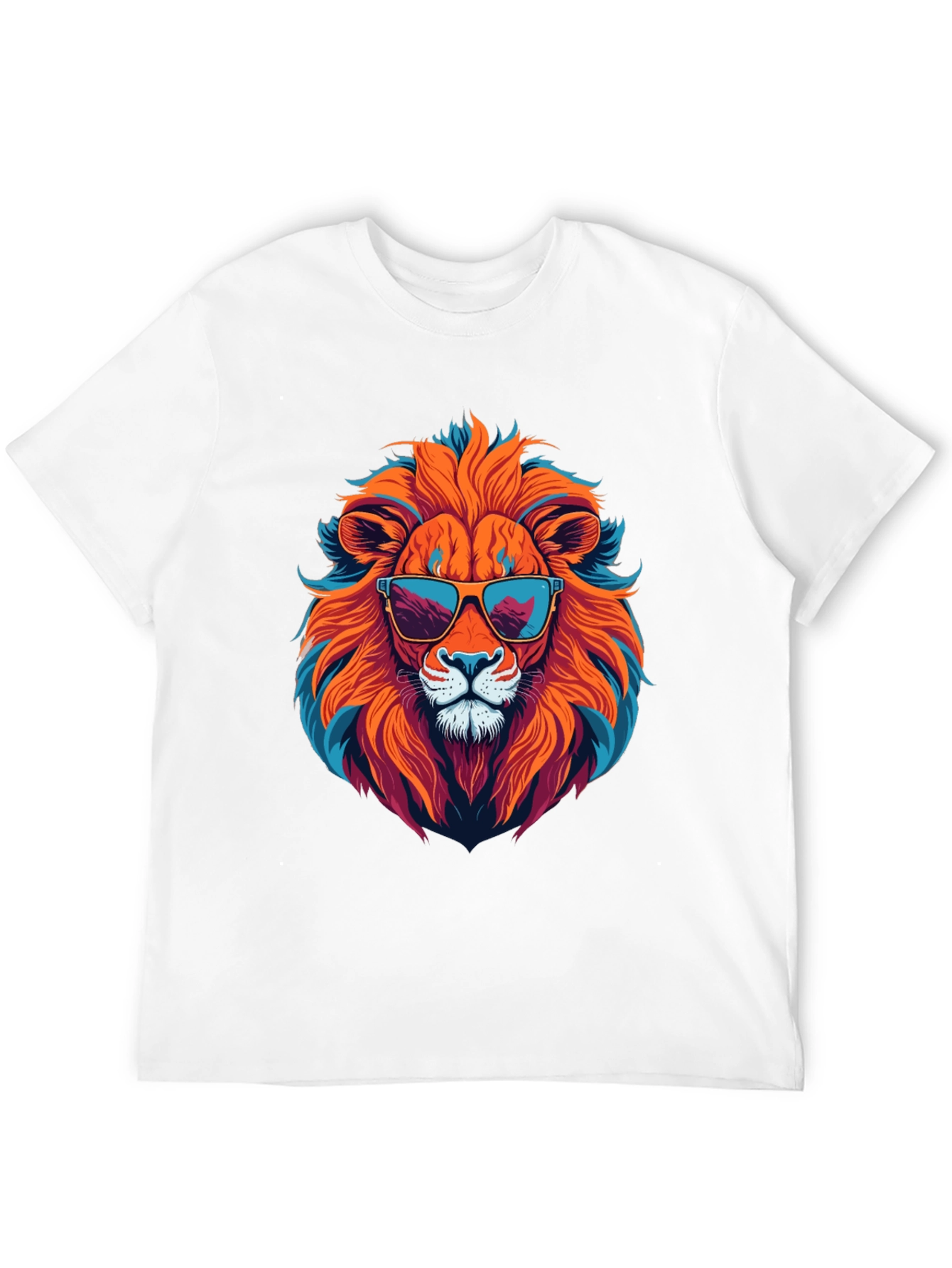 Cool Lion Graphic Tee - Black Unisex T-Shirt