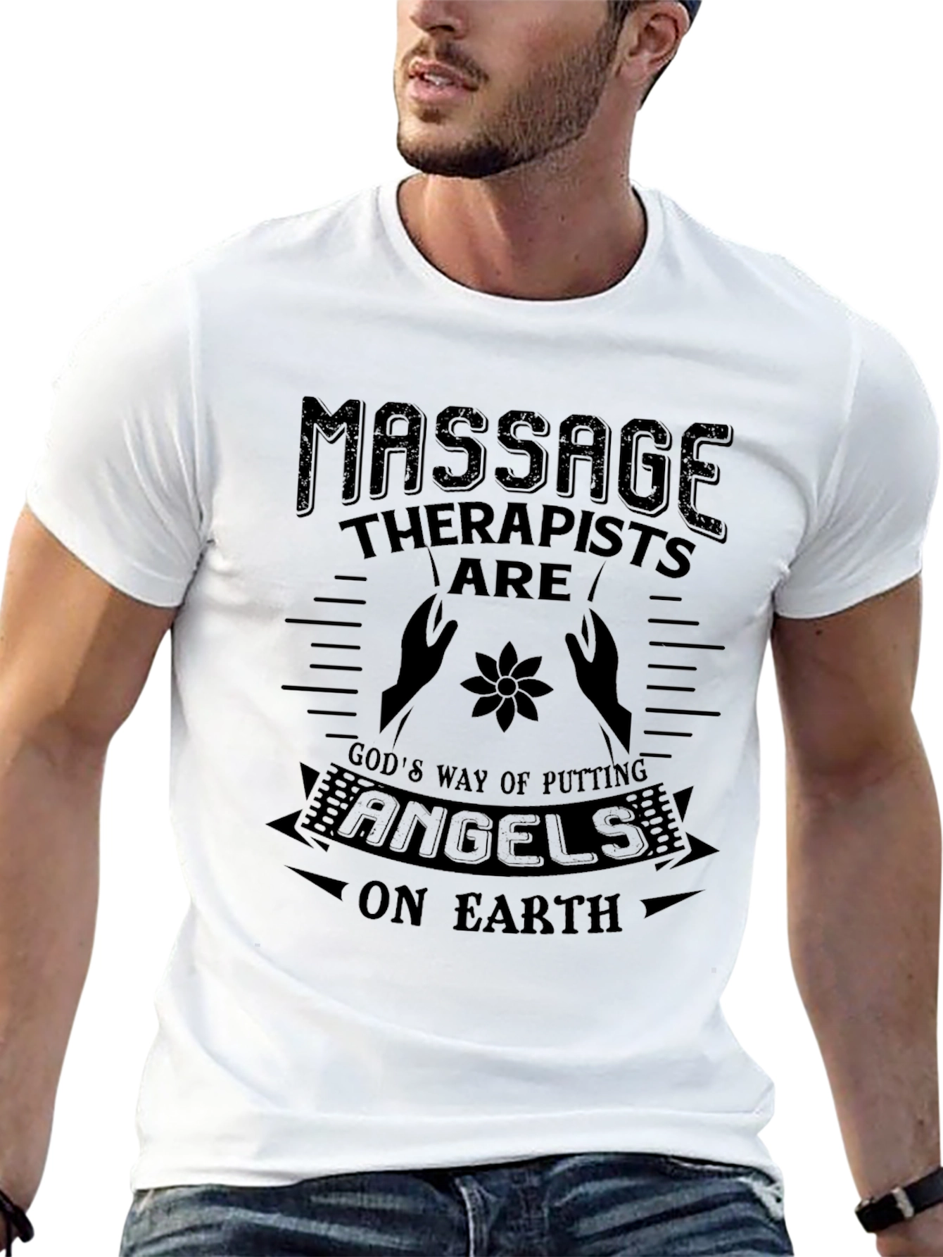 Massage Therapists Are Angels Graphic T-Shirt