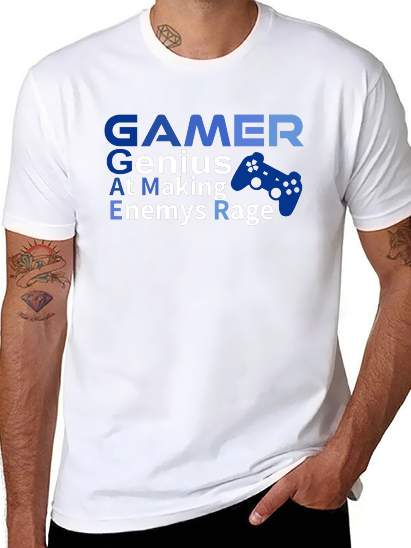 Gamer Genius T-Shirt - At Making Enemies Rage