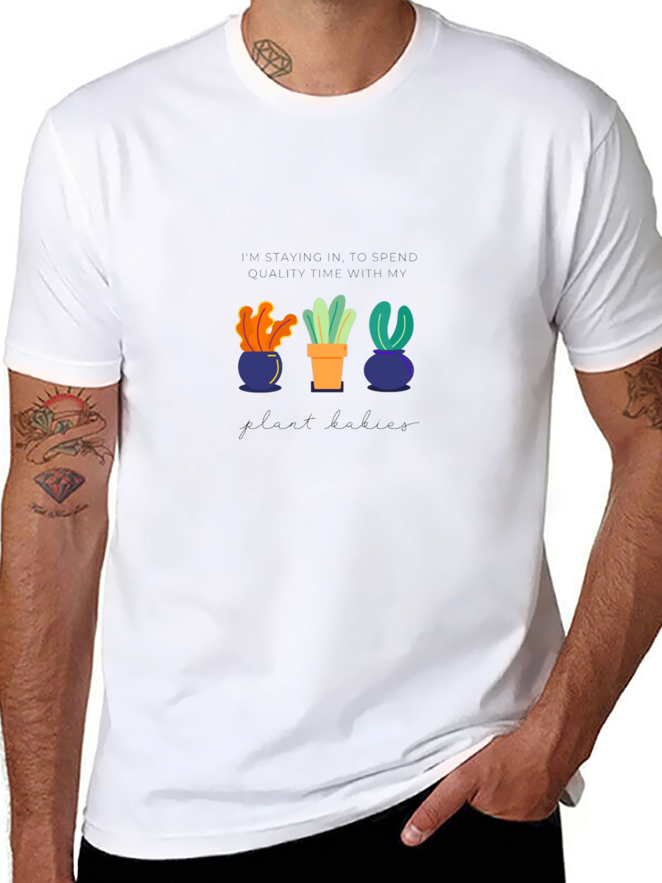 Plant Lovers Black T-Shirt