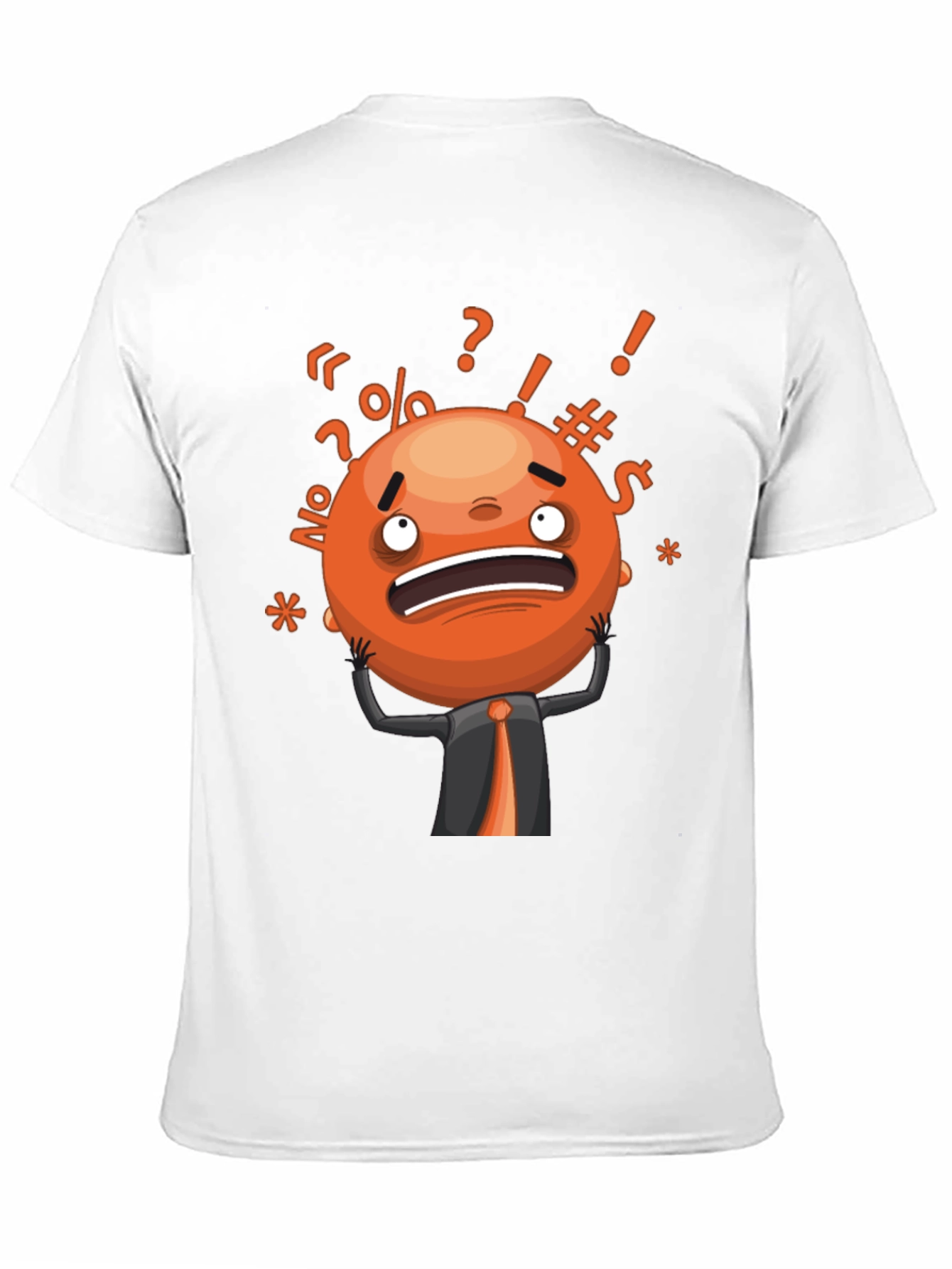Stressed Out Emoji Graphic T-Shirt - Black