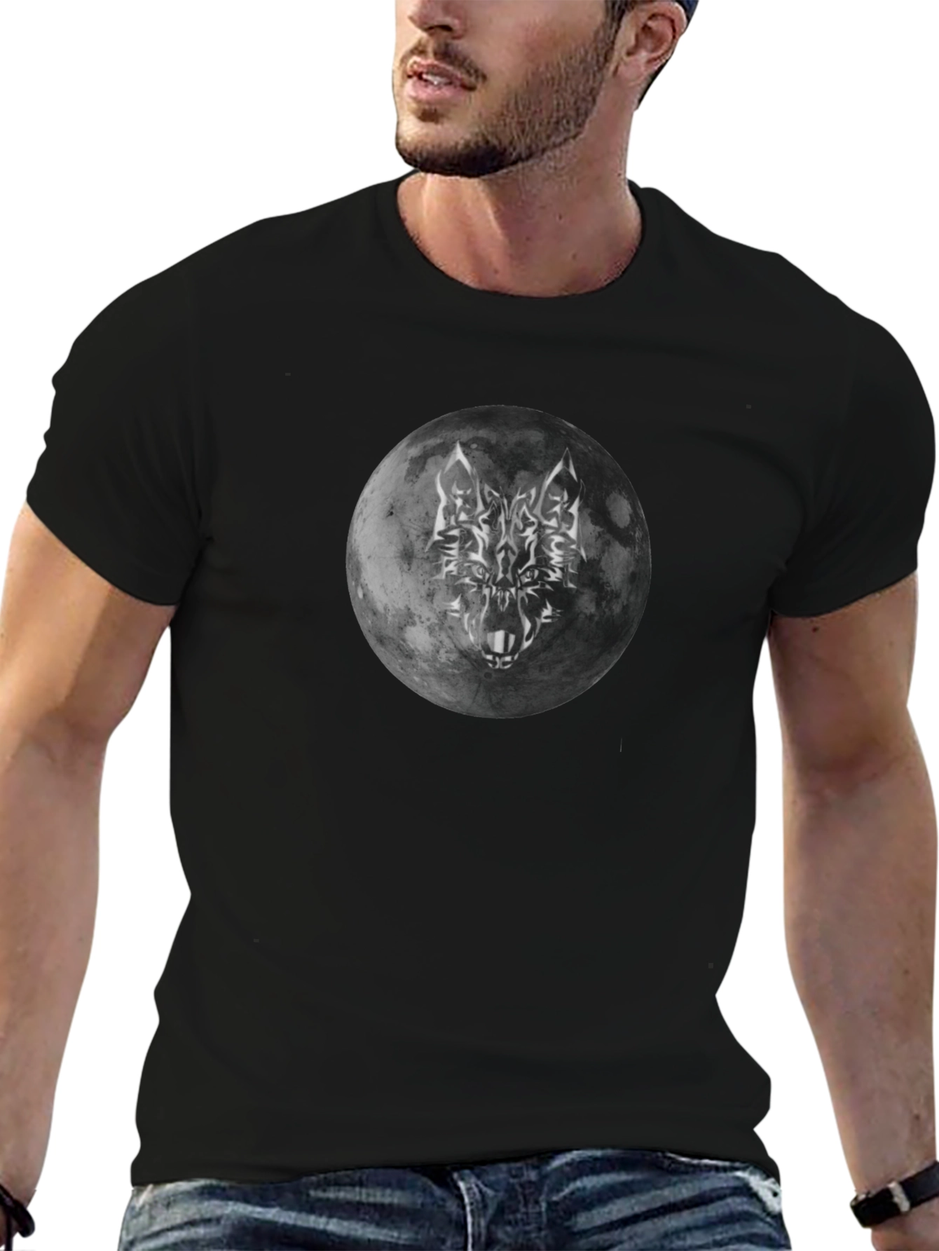 Wolf Moon T-Shirt - Dark and Mysterious