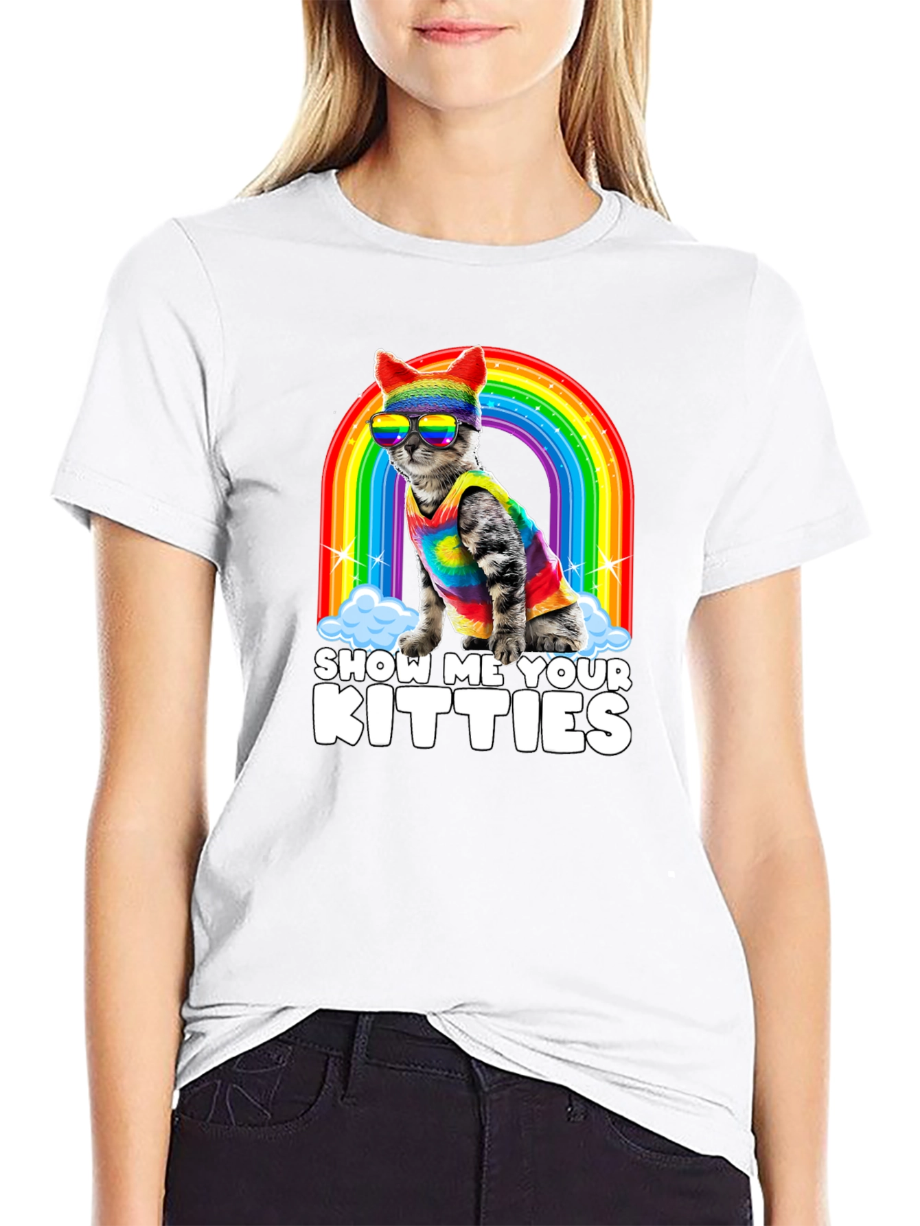 Show Me Your Kitties Pride T-Shirt
