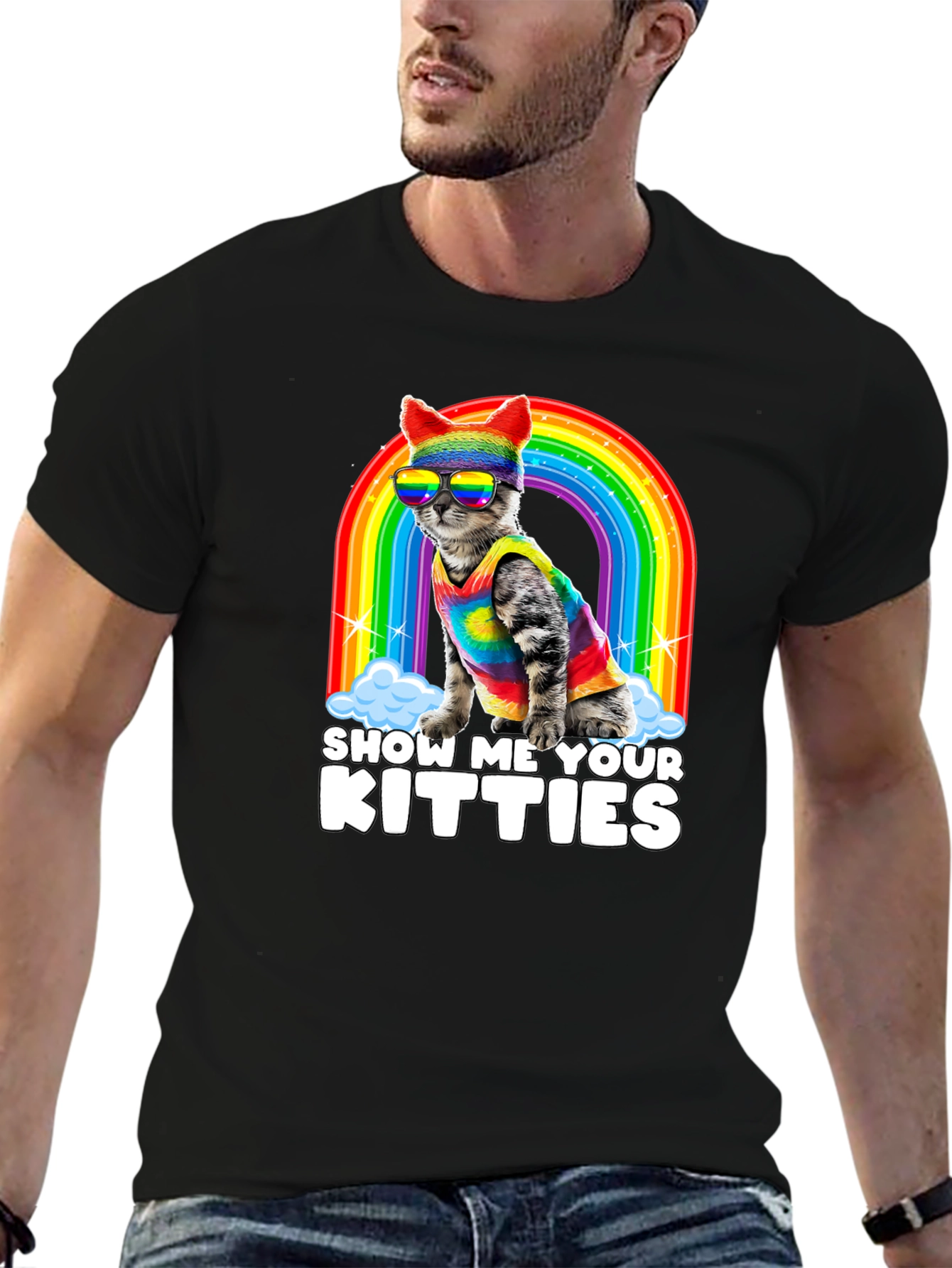 Show Me Your Kitties Pride T-Shirt