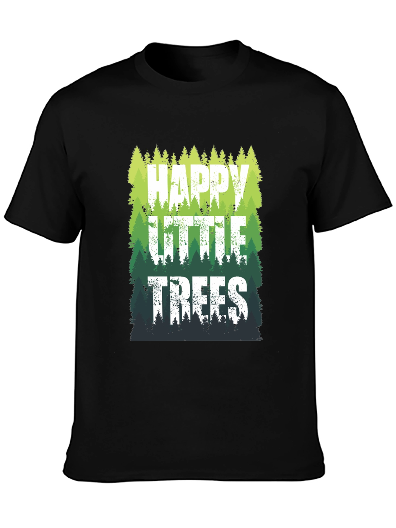 Happy Little Trees Graphic T-Shirt - Nature Lover Tee