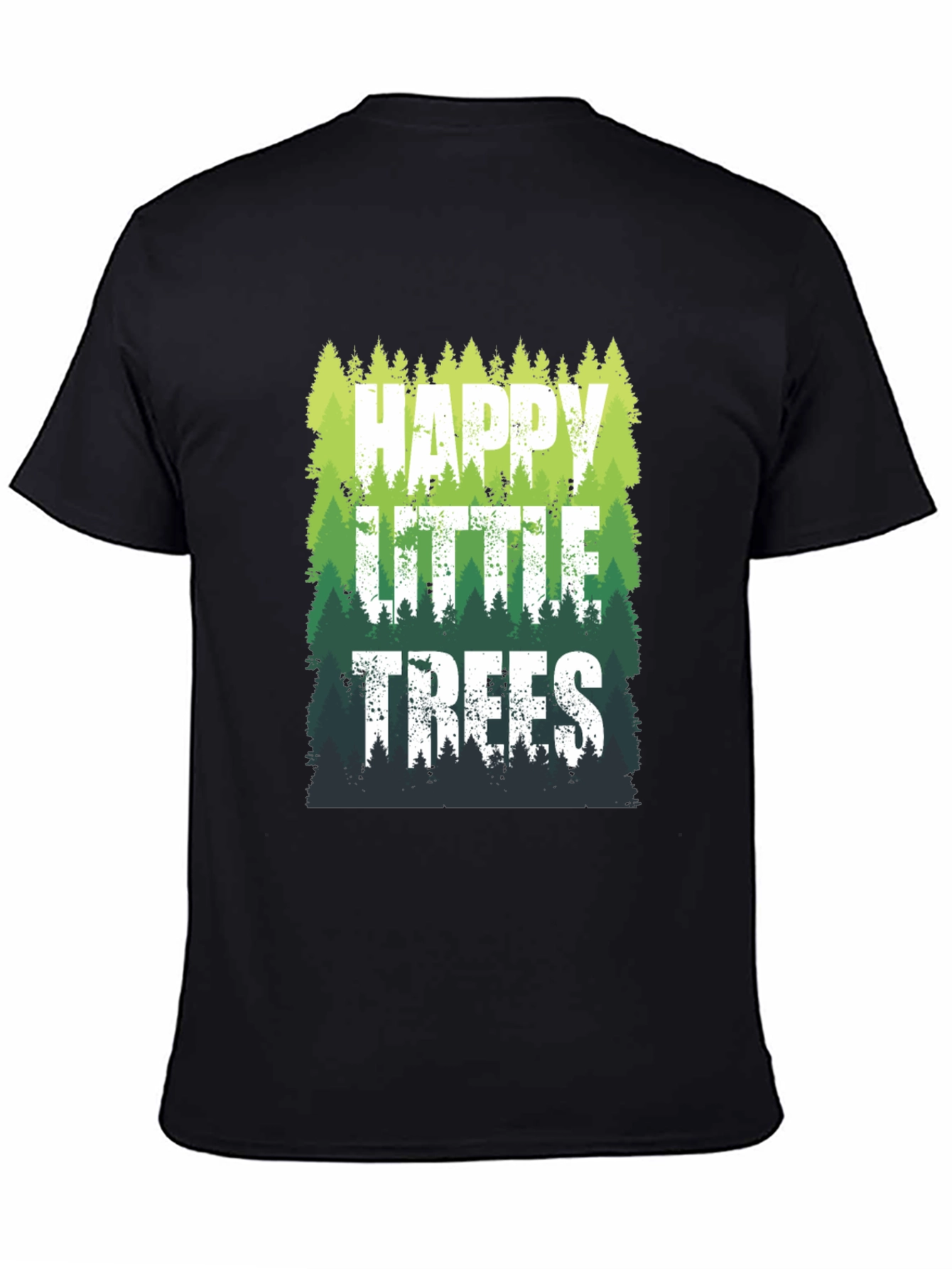Happy Little Trees Graphic T-Shirt - Nature Lover Tee