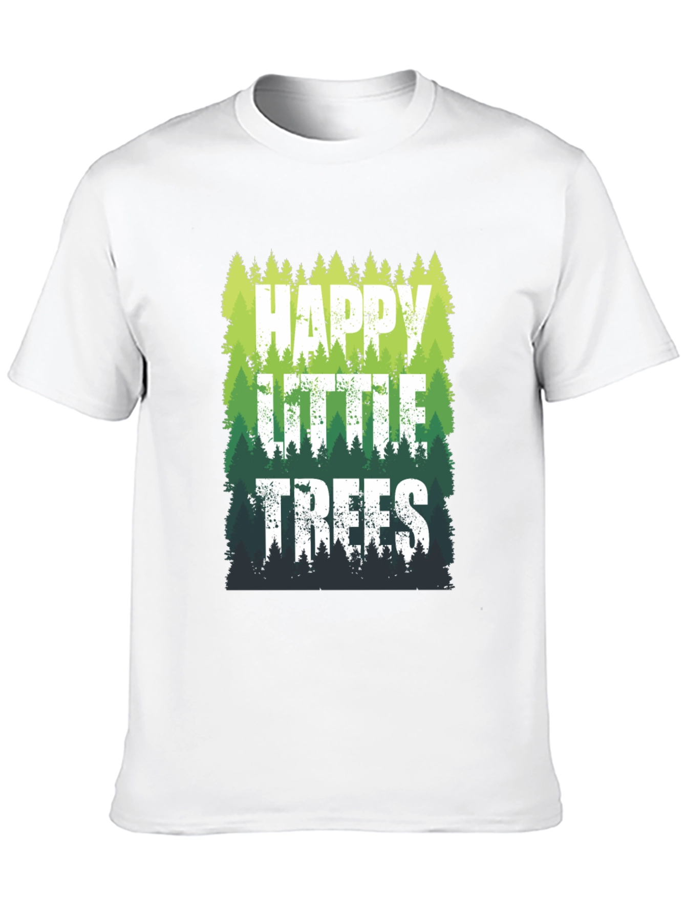 Happy Little Trees Graphic T-Shirt - Nature Lover Tee