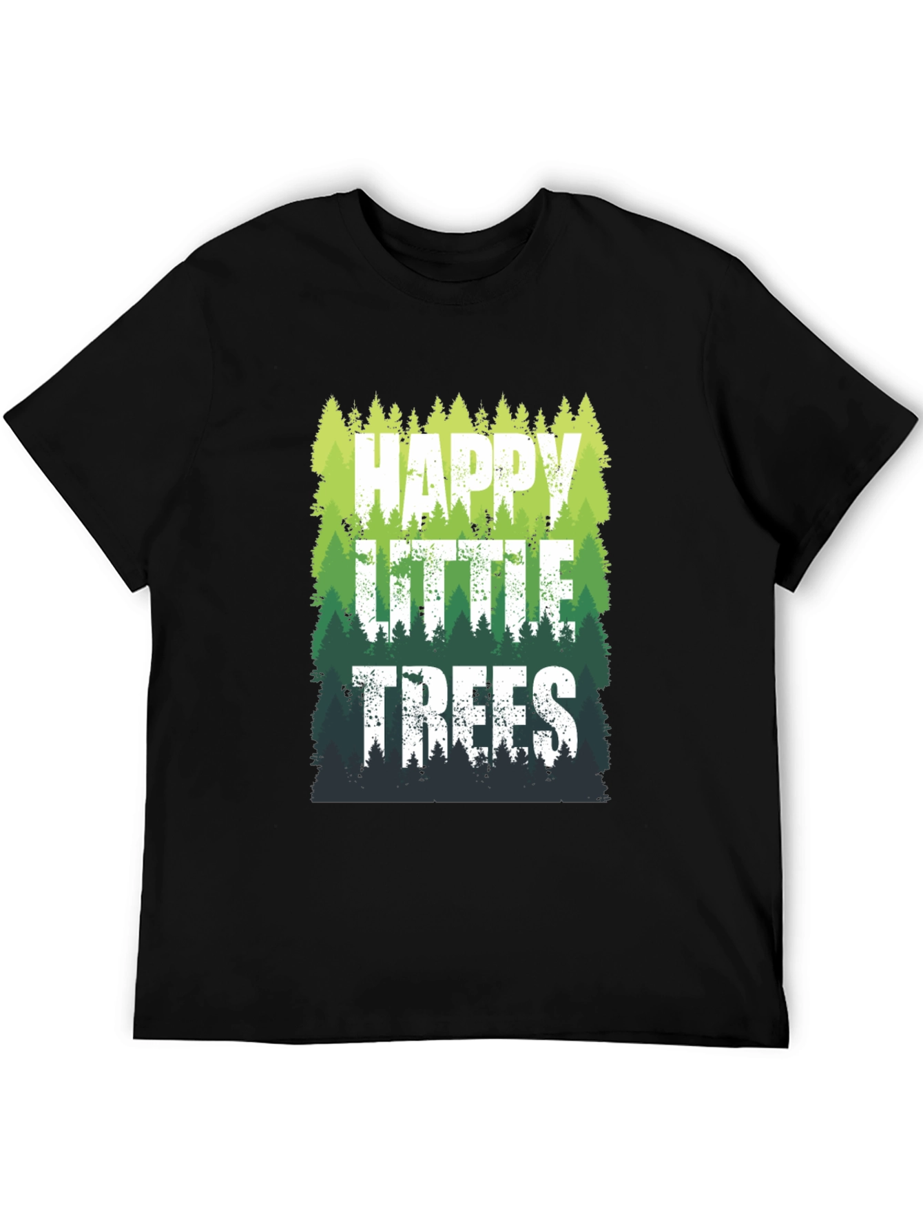 Happy Little Trees Graphic T-Shirt - Nature Lover Tee