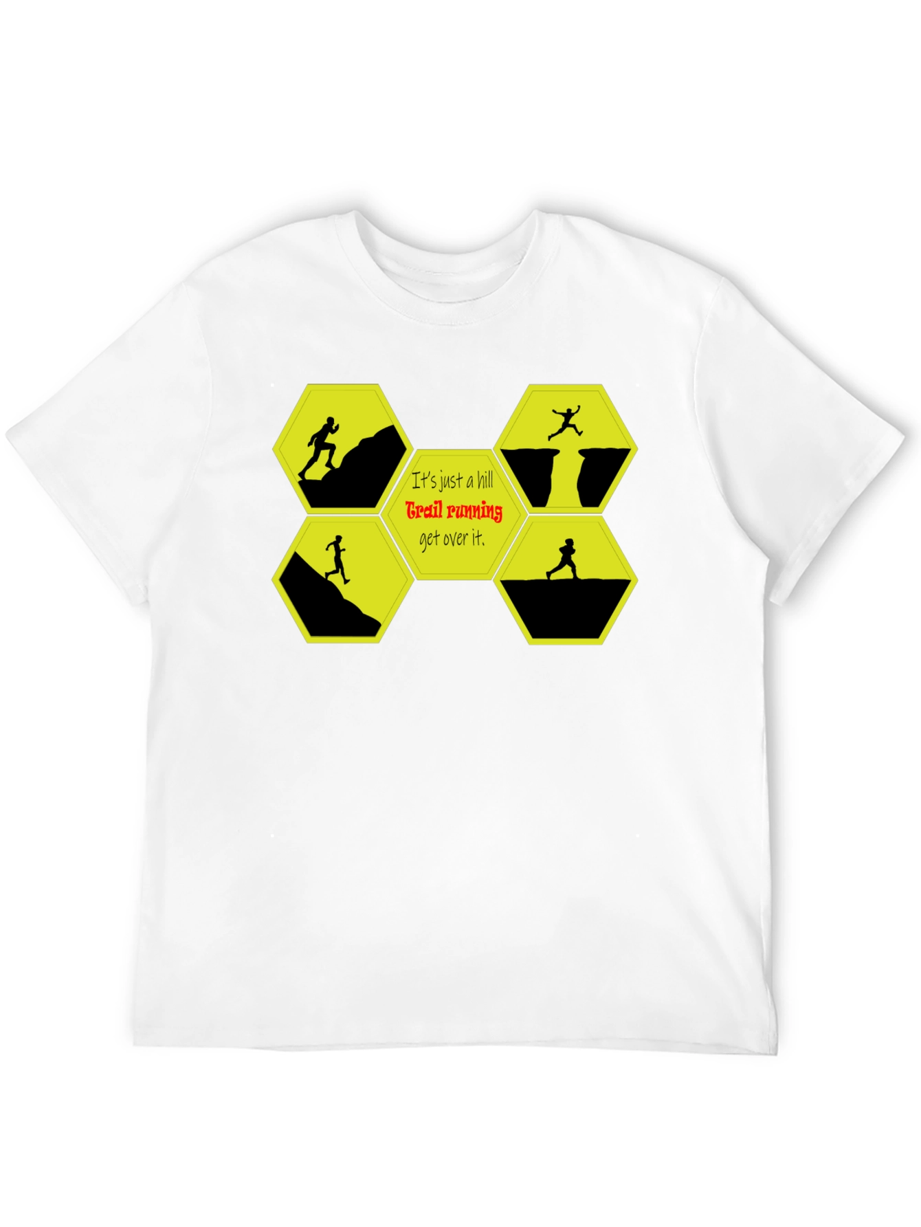 Trail Running Graphic T-Shirt - Conquer Hills!