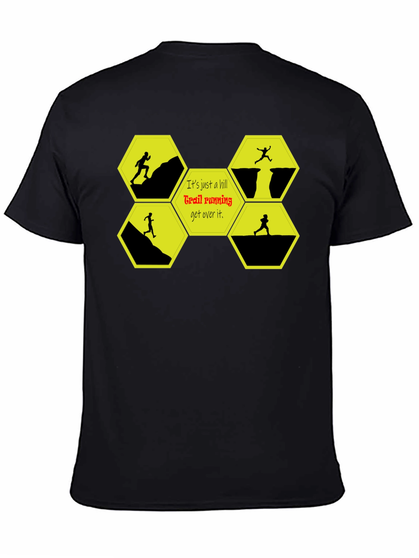 Trail Running Graphic T-Shirt - Conquer Hills!