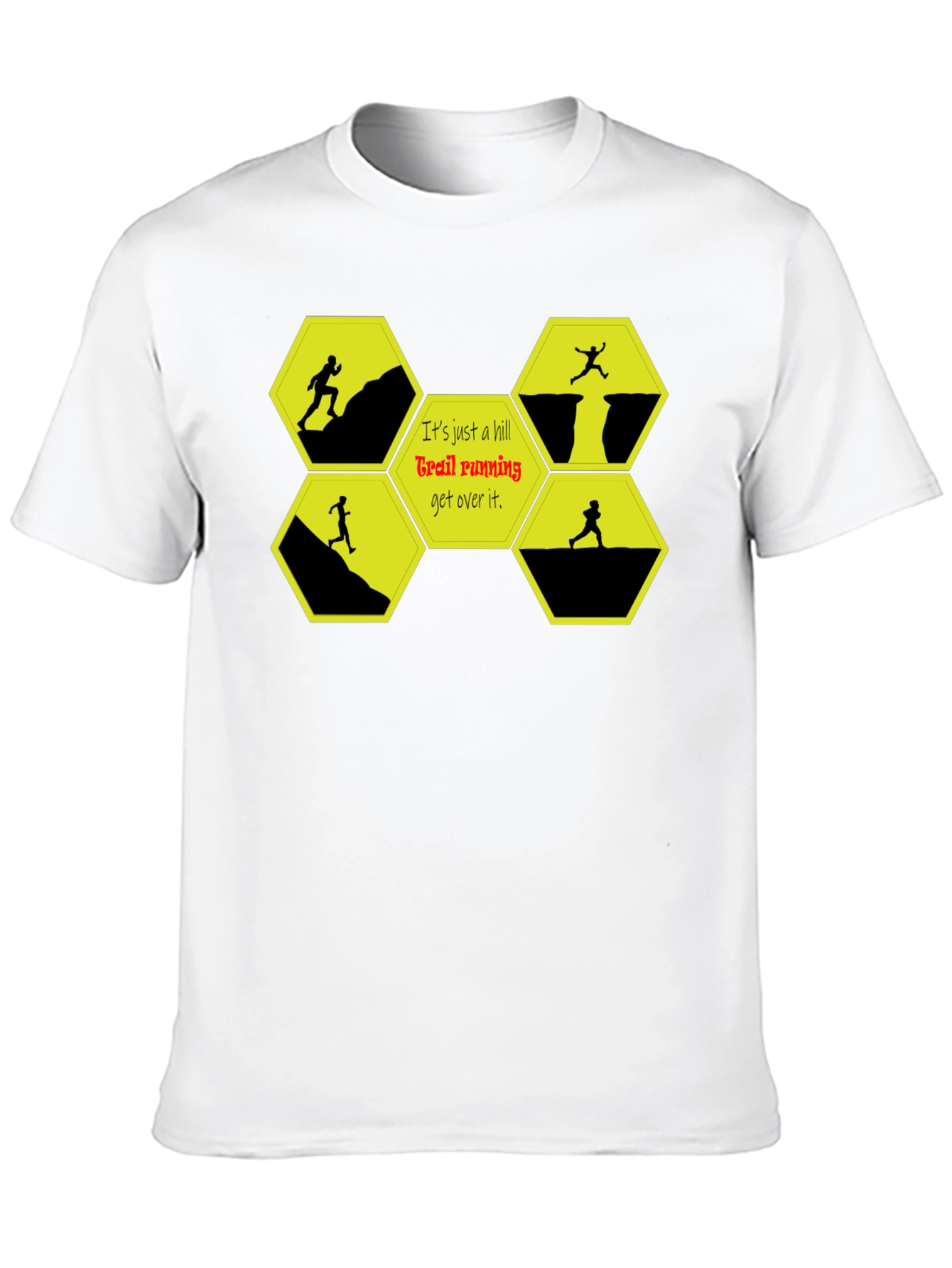 Trail Running Graphic T-Shirt - Conquer Hills!