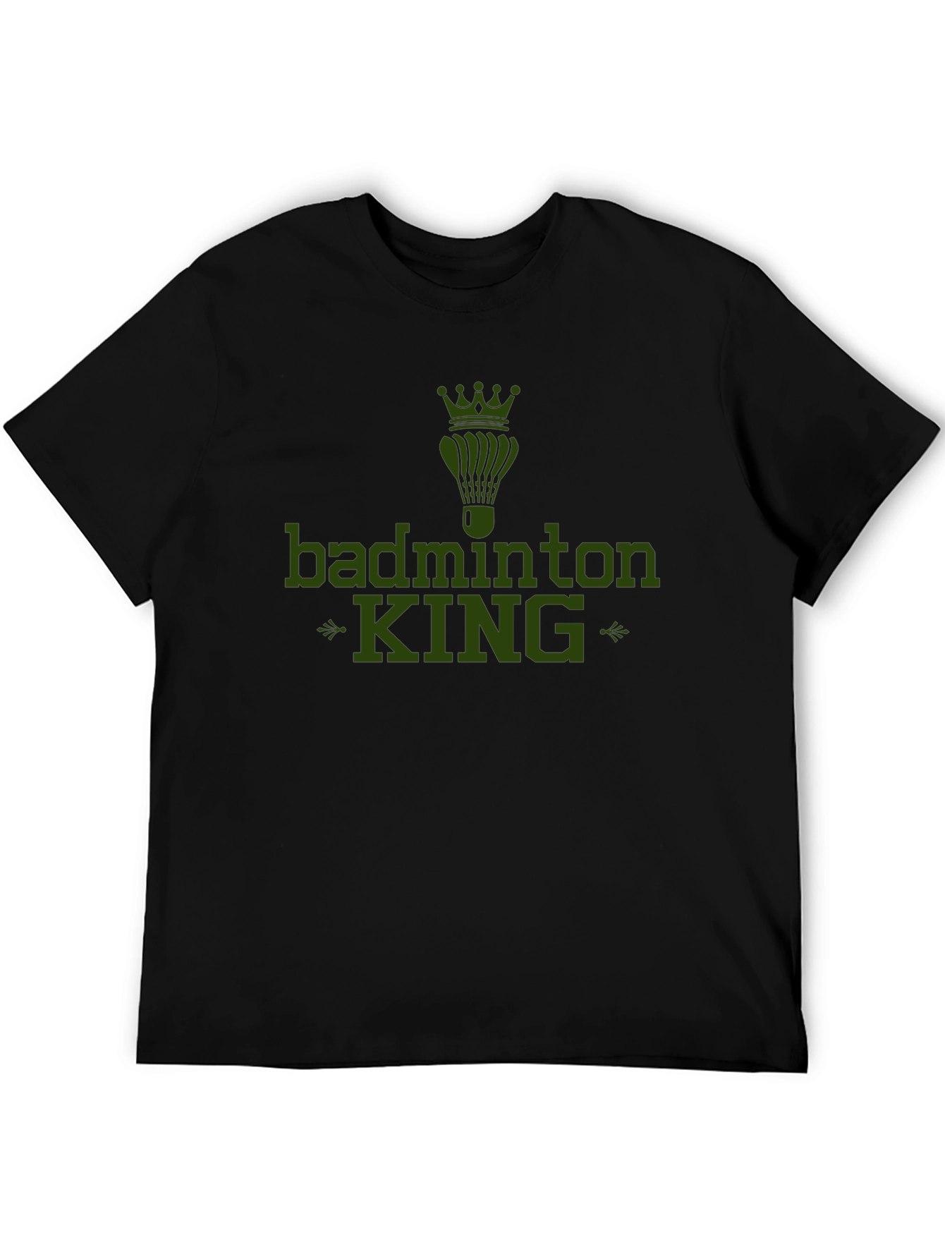 Badminton King Graphic Tee - Sports Fan Apparel