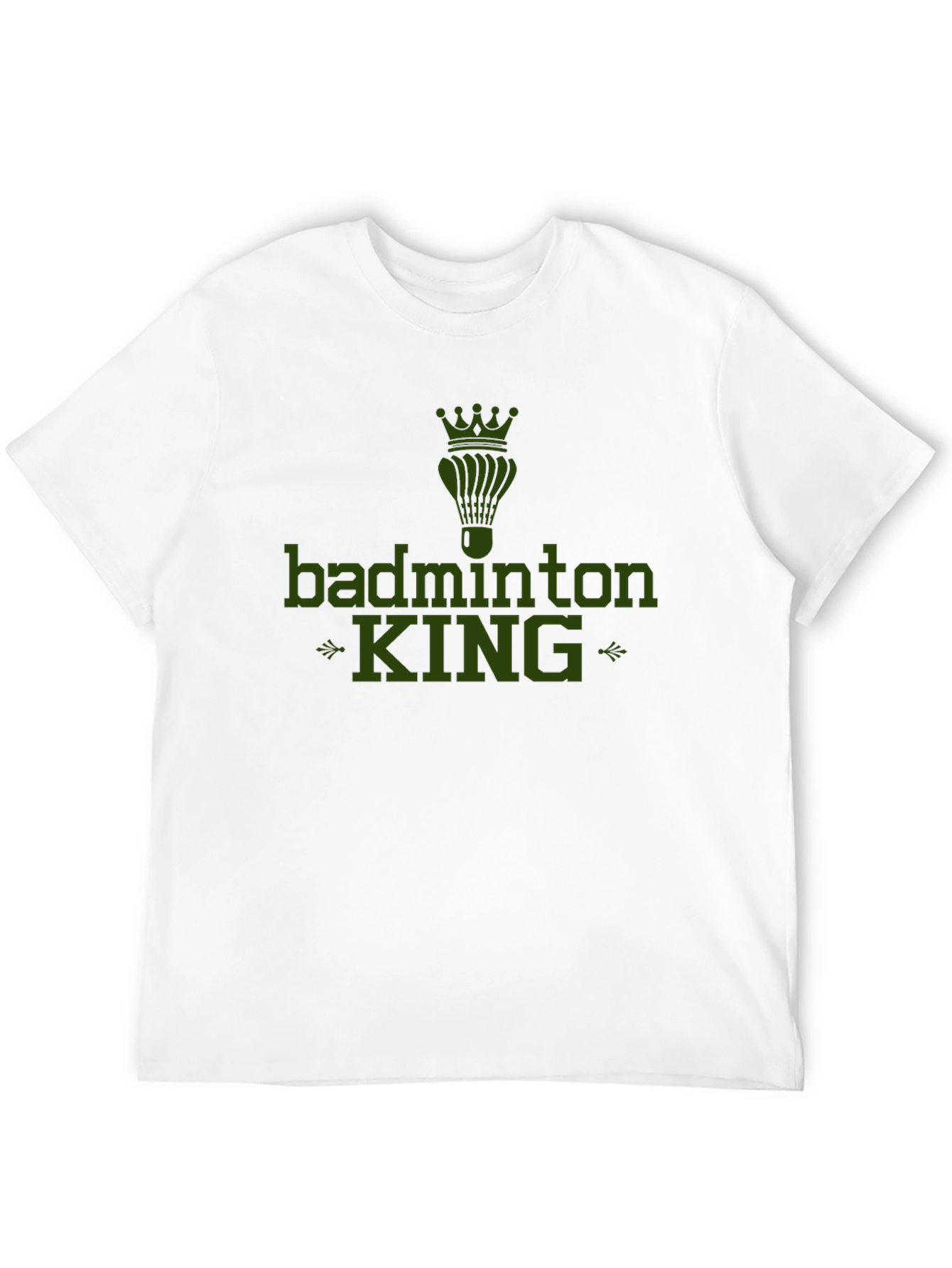 Badminton King Graphic Tee - Sports Fan Apparel