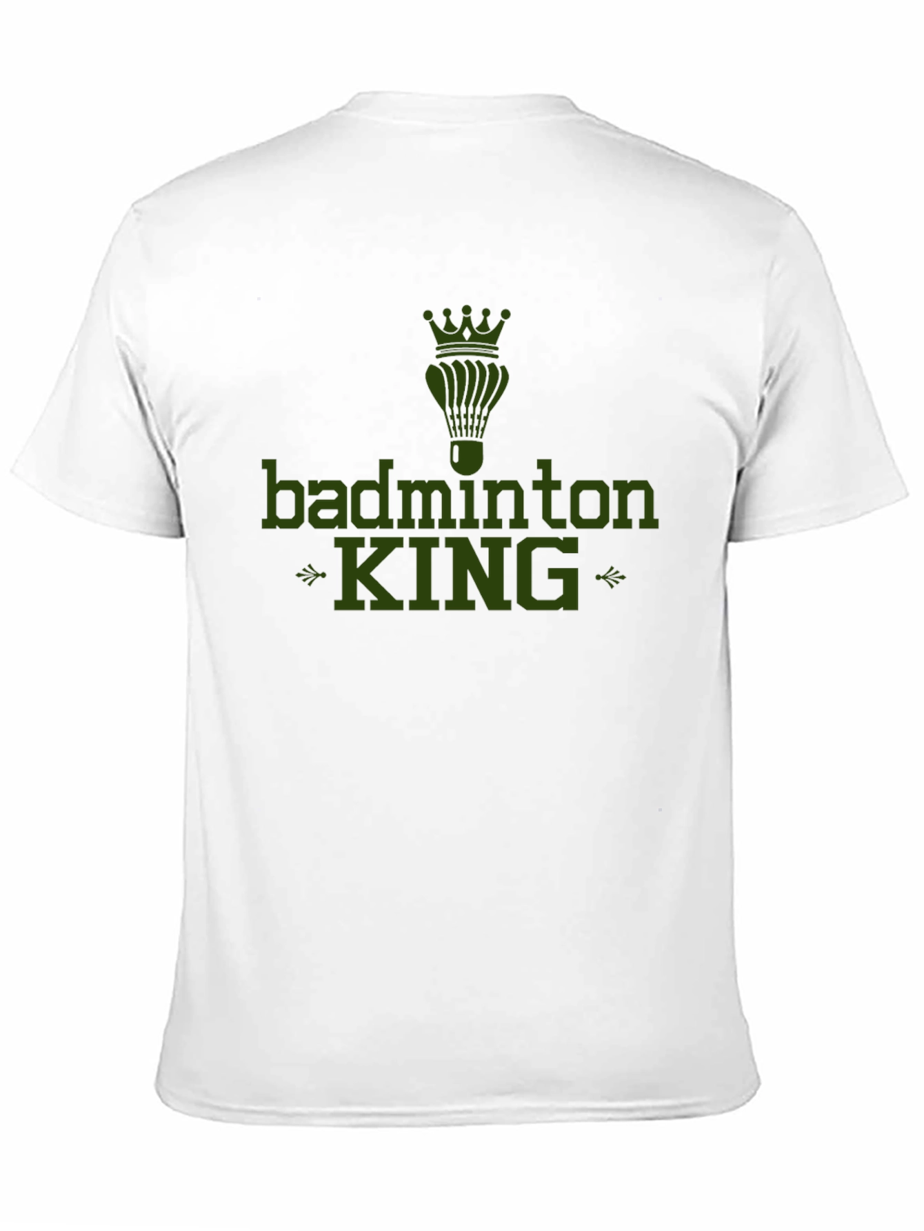 Badminton King Graphic Tee - Sports Fan Apparel