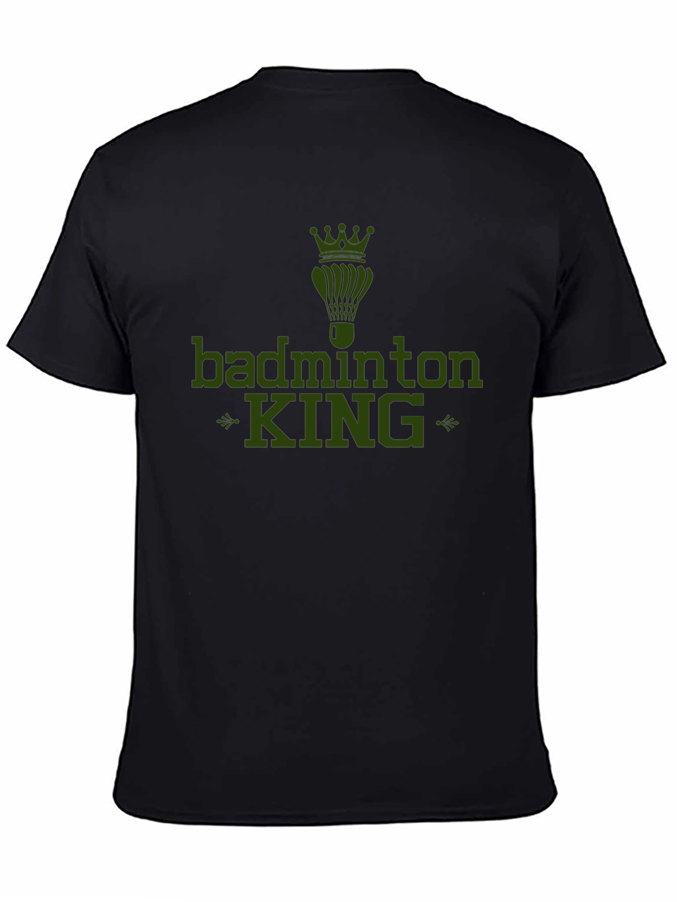 Badminton King Graphic Tee - Sports Fan Apparel