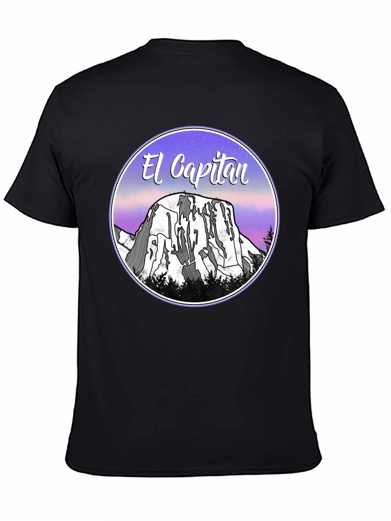 El Capitan Graphic T-Shirt - Black Cotton Blend