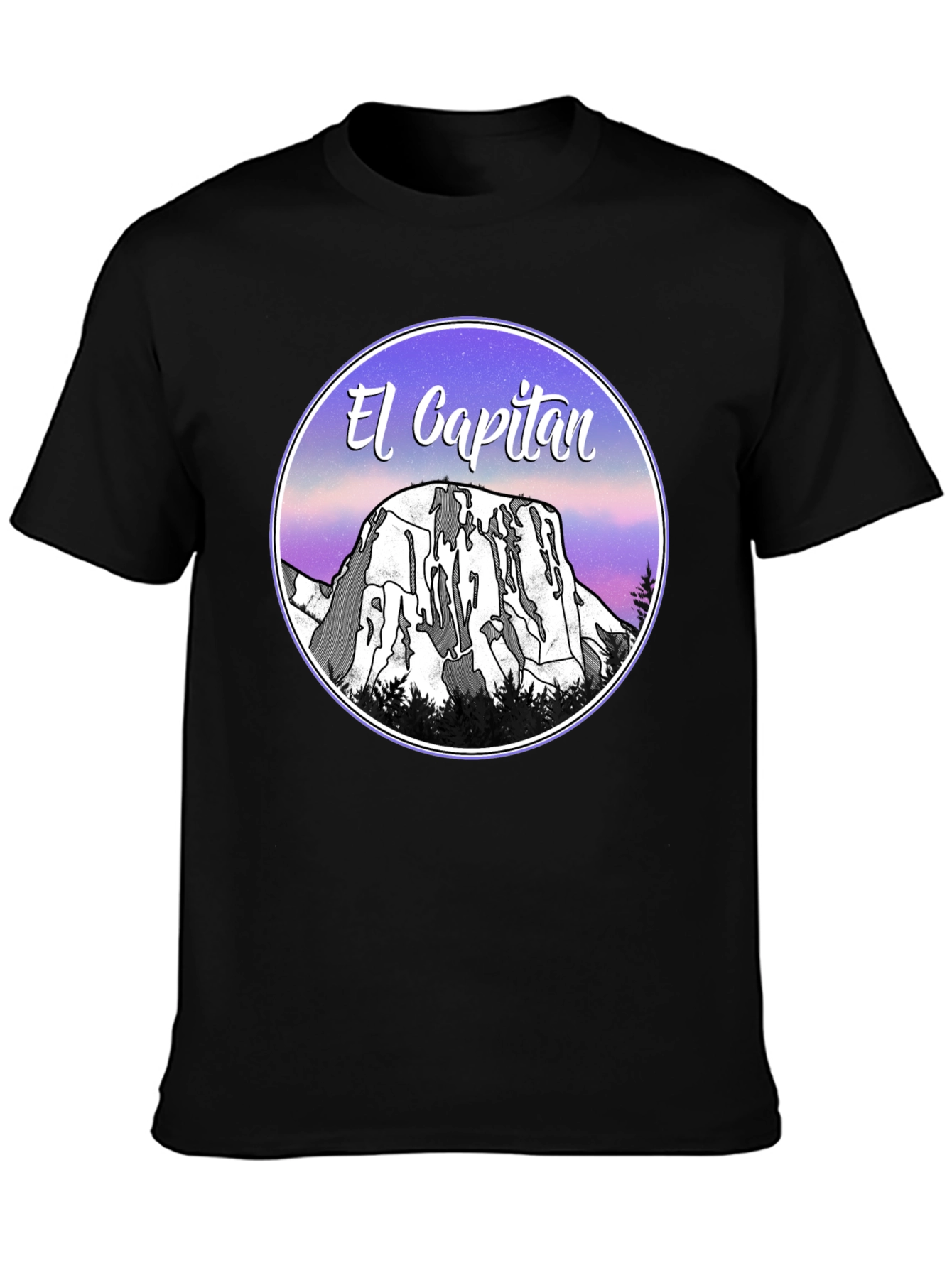 El Capitan Graphic T-Shirt - Black Cotton Blend