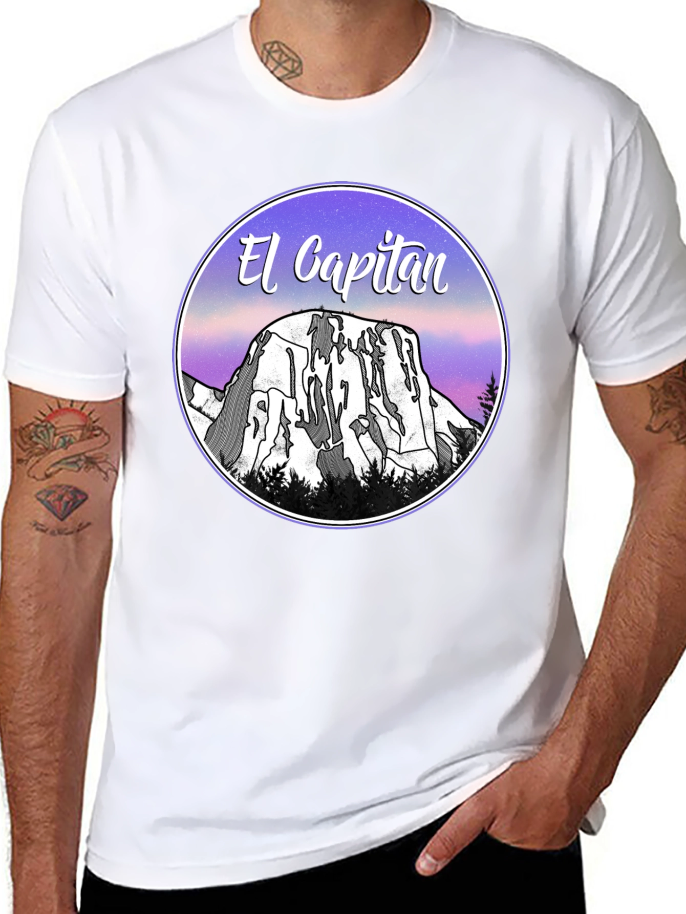 El Capitan Graphic T-Shirt - Black Cotton Blend