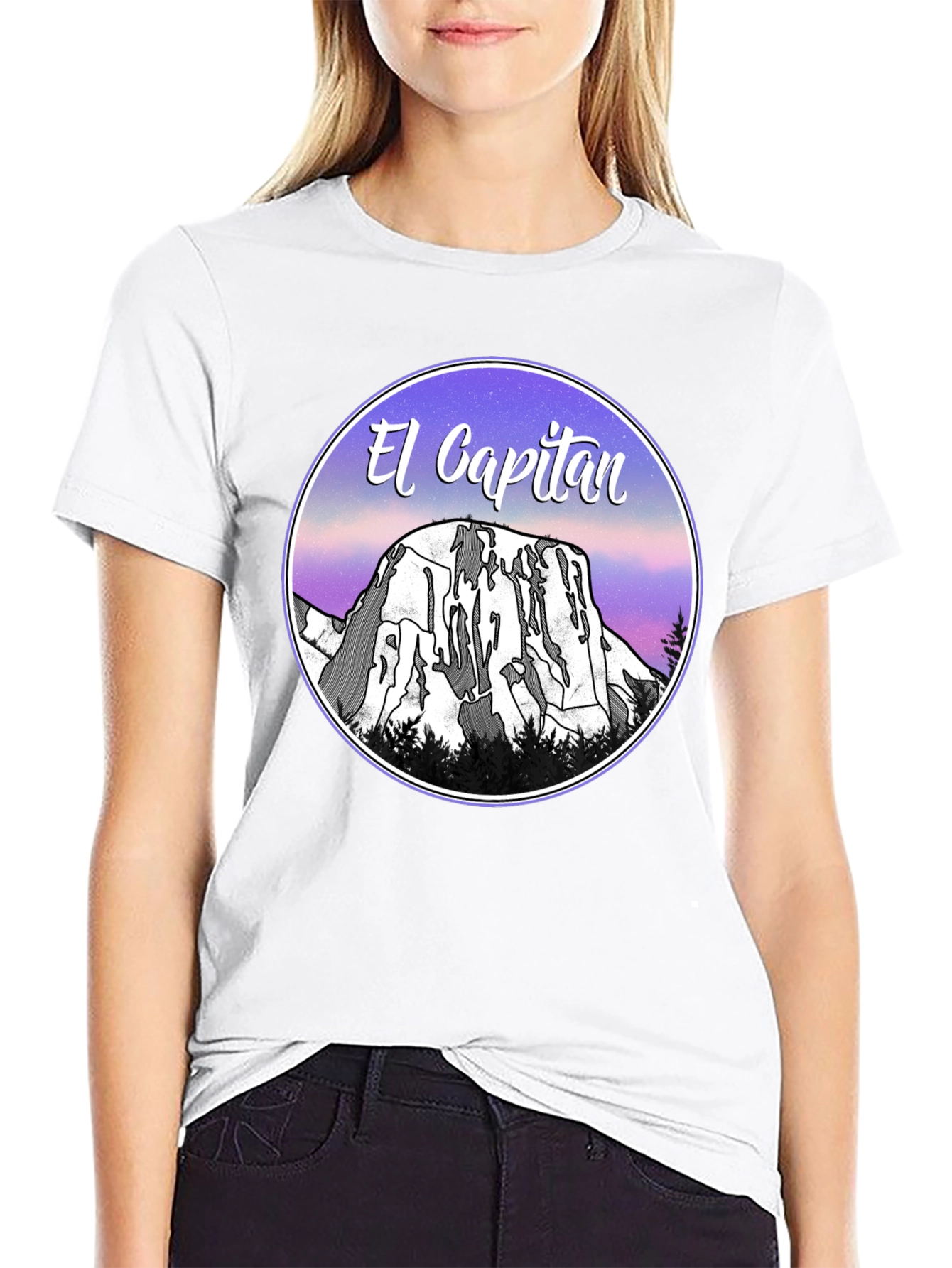 El Capitan Graphic T-Shirt - Black Cotton Blend