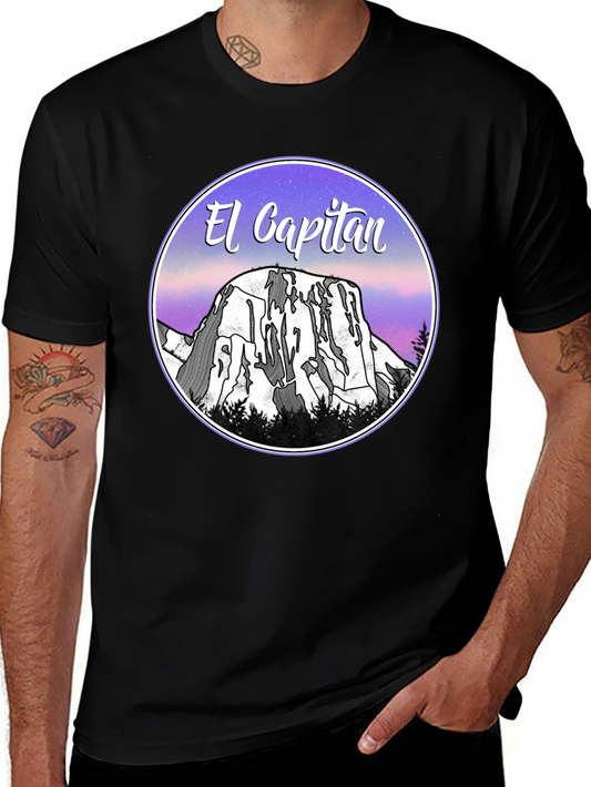 El Capitan Graphic T-Shirt - Black Cotton Blend