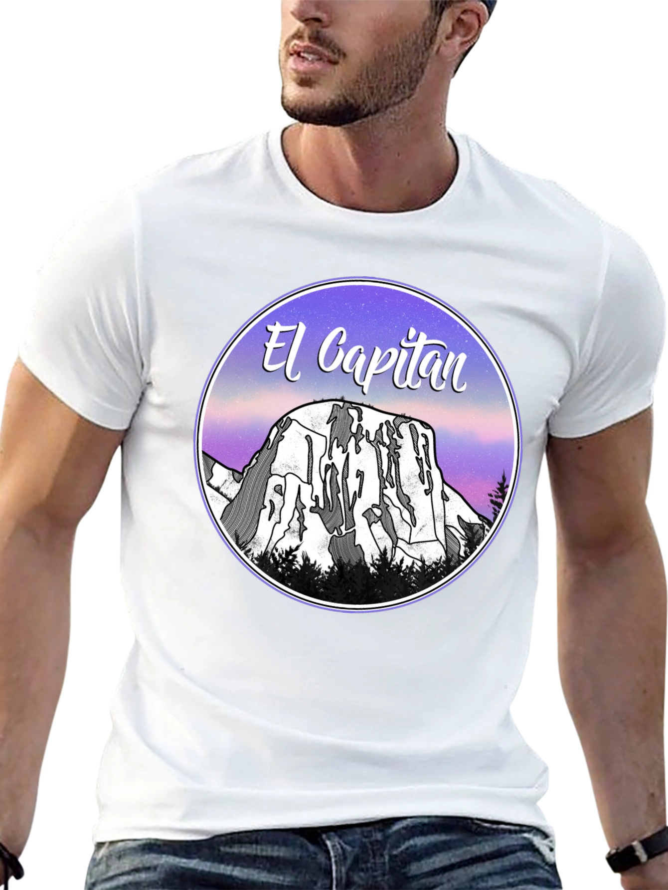 El Capitan Graphic T-Shirt - Black Cotton Blend