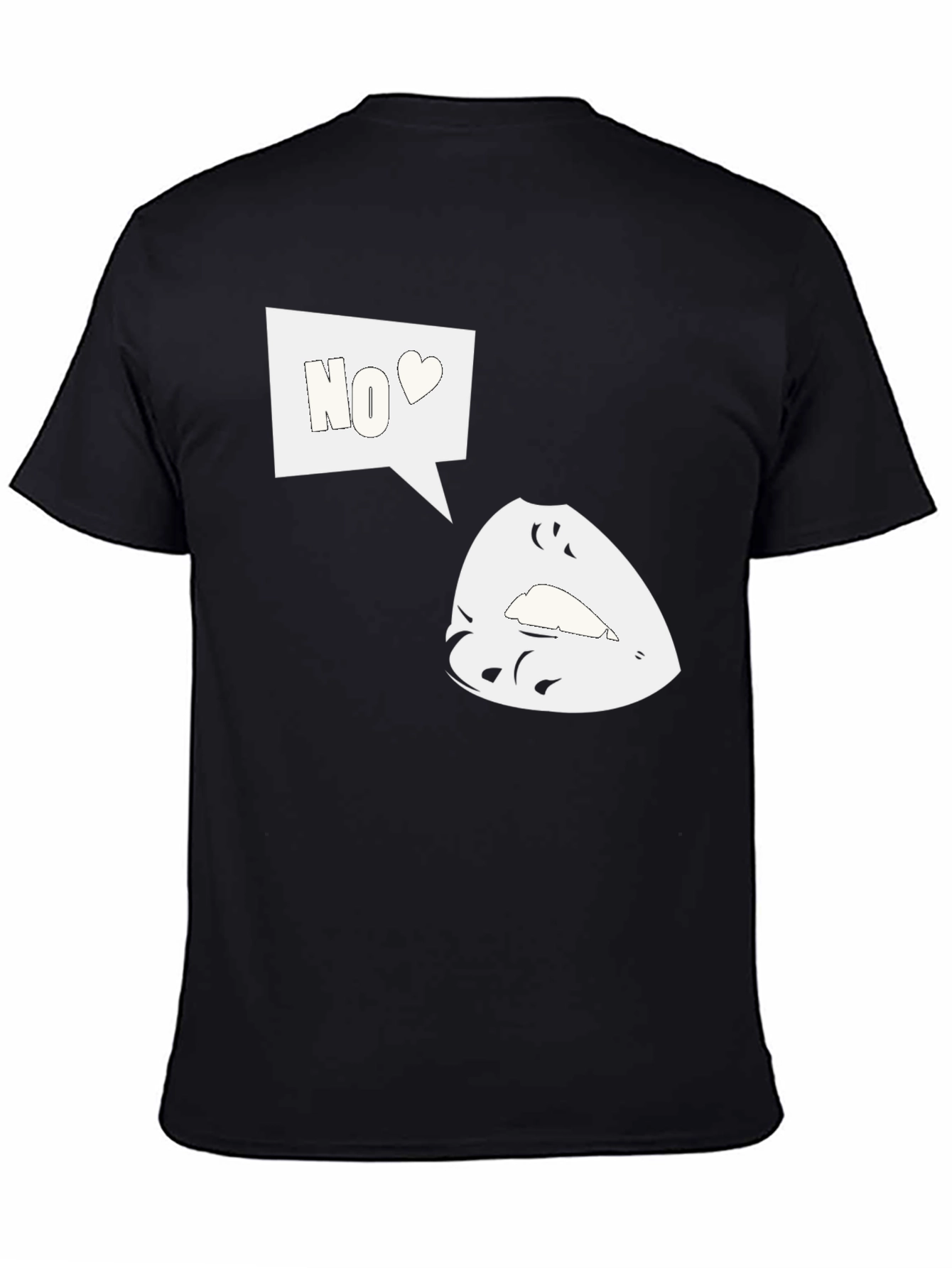 Funny No Lips Graphic T-Shirt - Cool Design