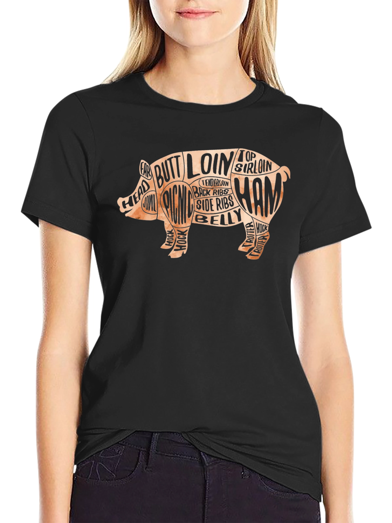 Butcher Pig T-Shirt - Farm to Table Style