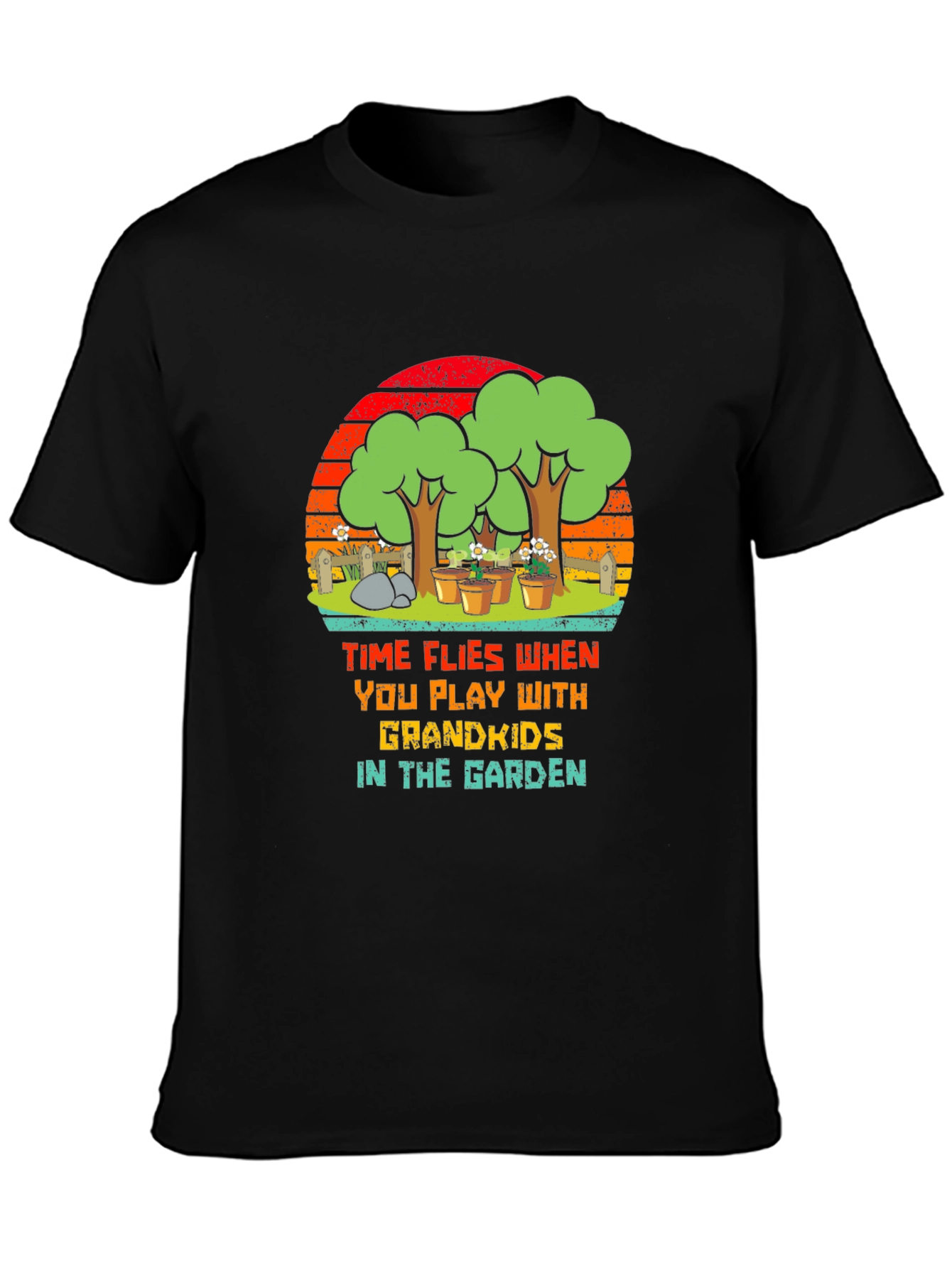 Grandkids in the Garden Graphic T-Shirt