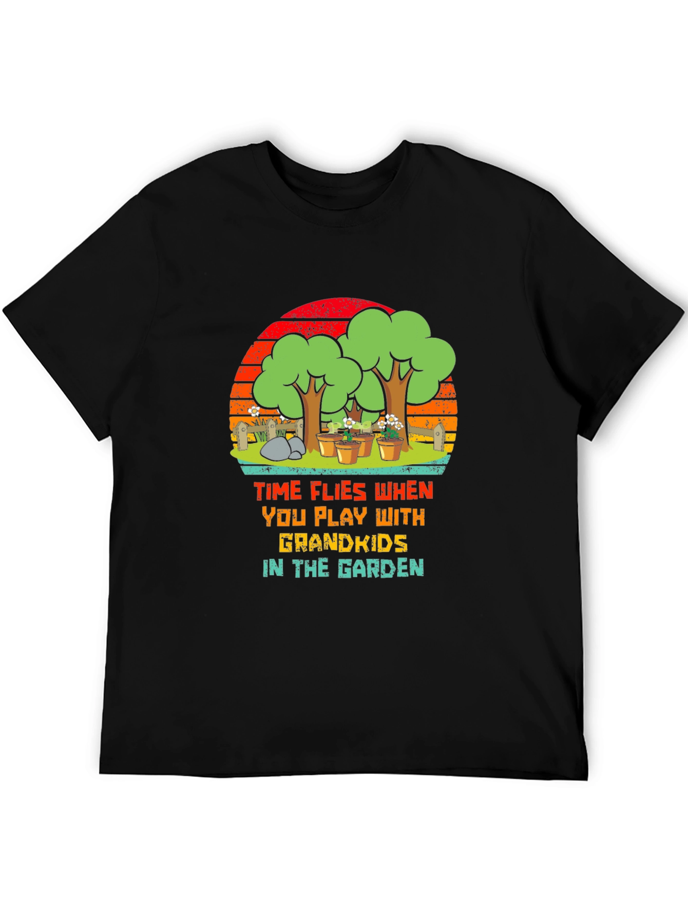 Grandkids in the Garden Graphic T-Shirt