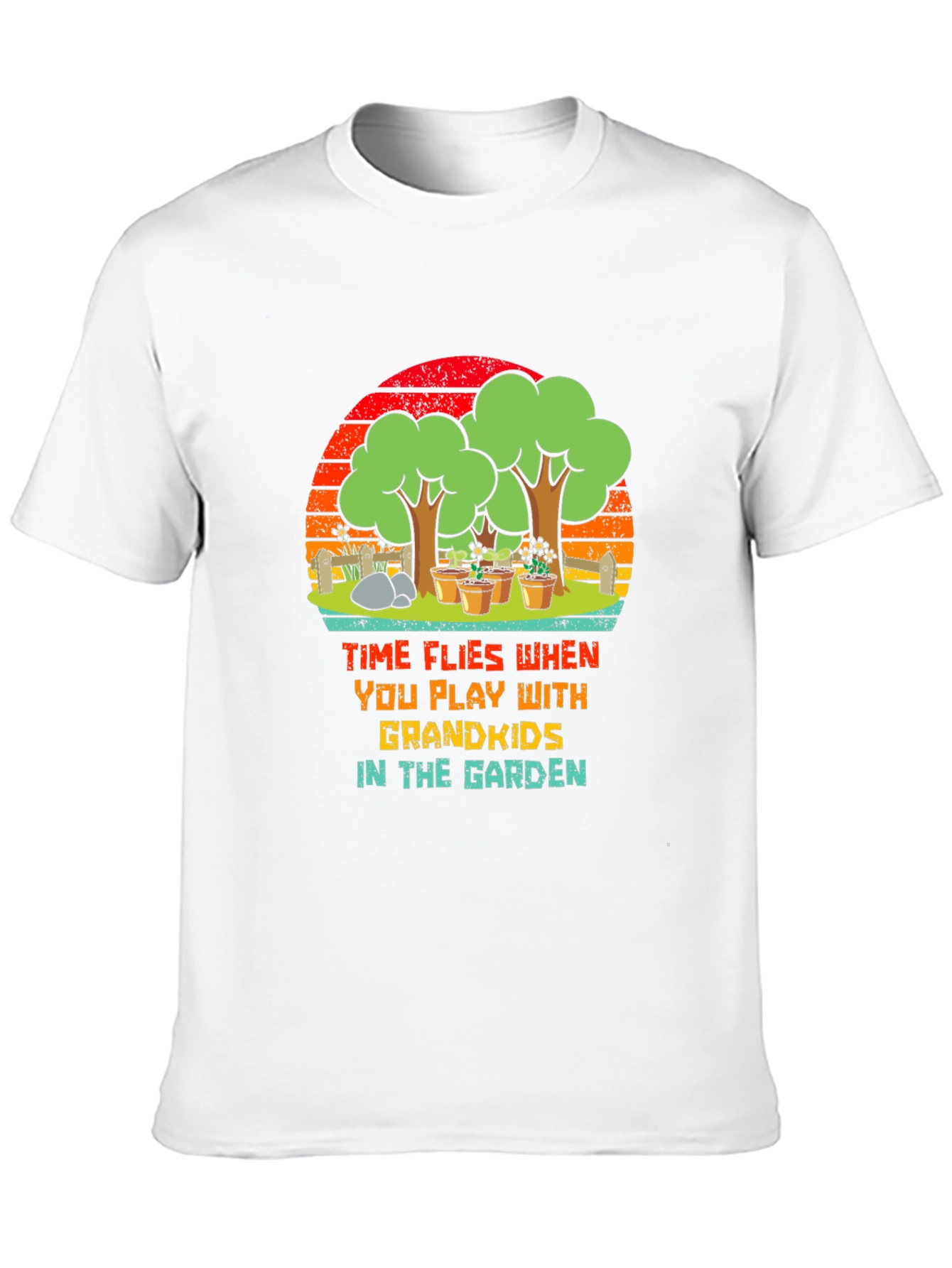 Grandkids in the Garden Graphic T-Shirt