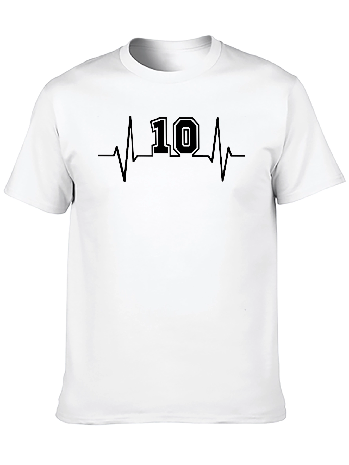 Heartbeat Number 10 Graphic Tee - Black
