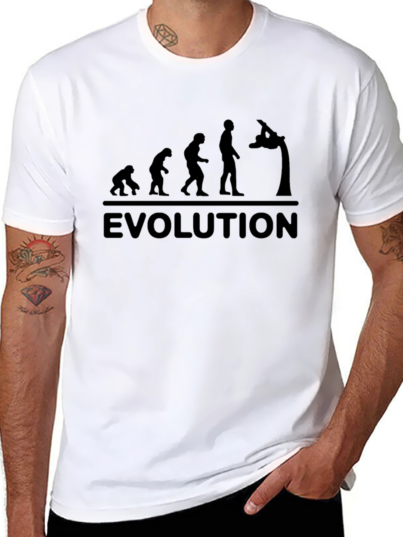 Evolution Gymnastics T-Shirt - Black Cotton Tee