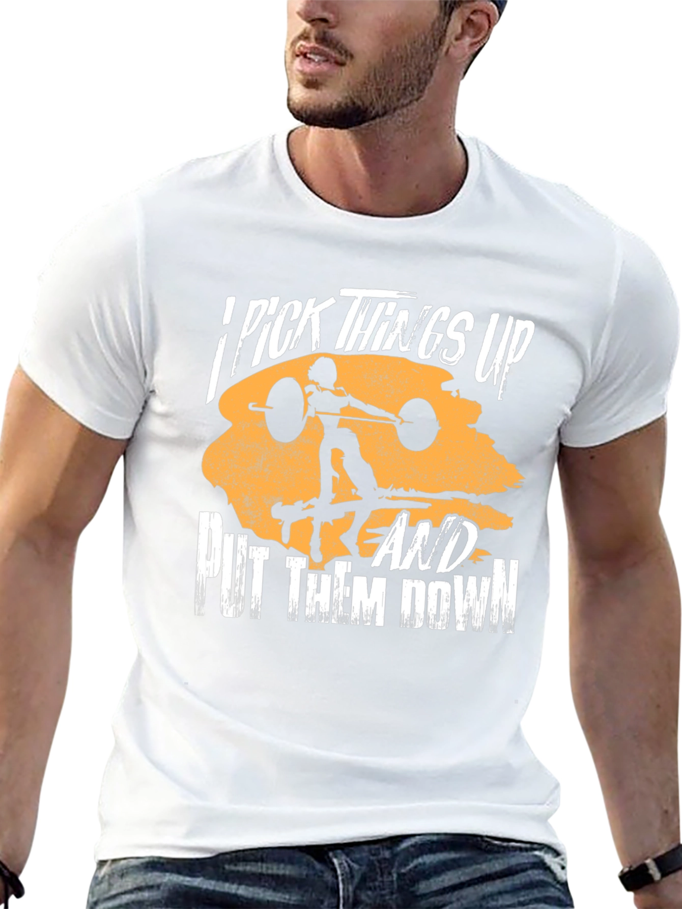 I Pick Things Up T-Shirt - Weightlifting Design